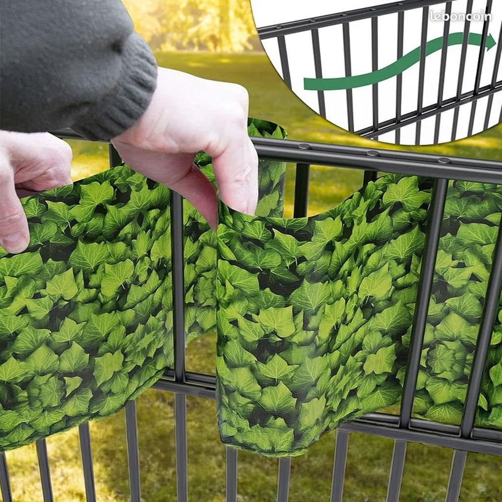 Garden Fence Tape 19cm x 35m UV Resistant Leaf Pattern 336 pcs