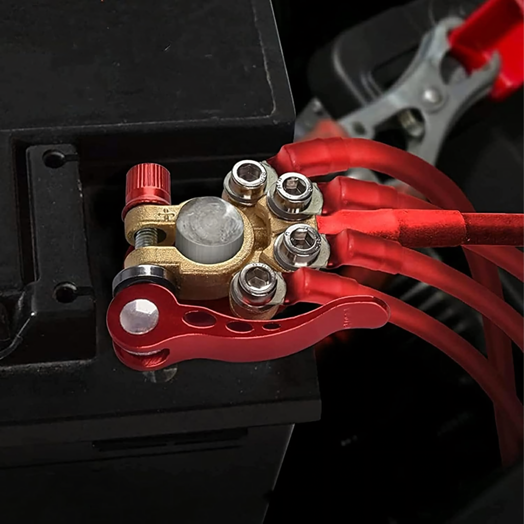 2x klemmiklambrid ühendusklemmid aku klemmid positiivne negatiivne komplekt 6-24V