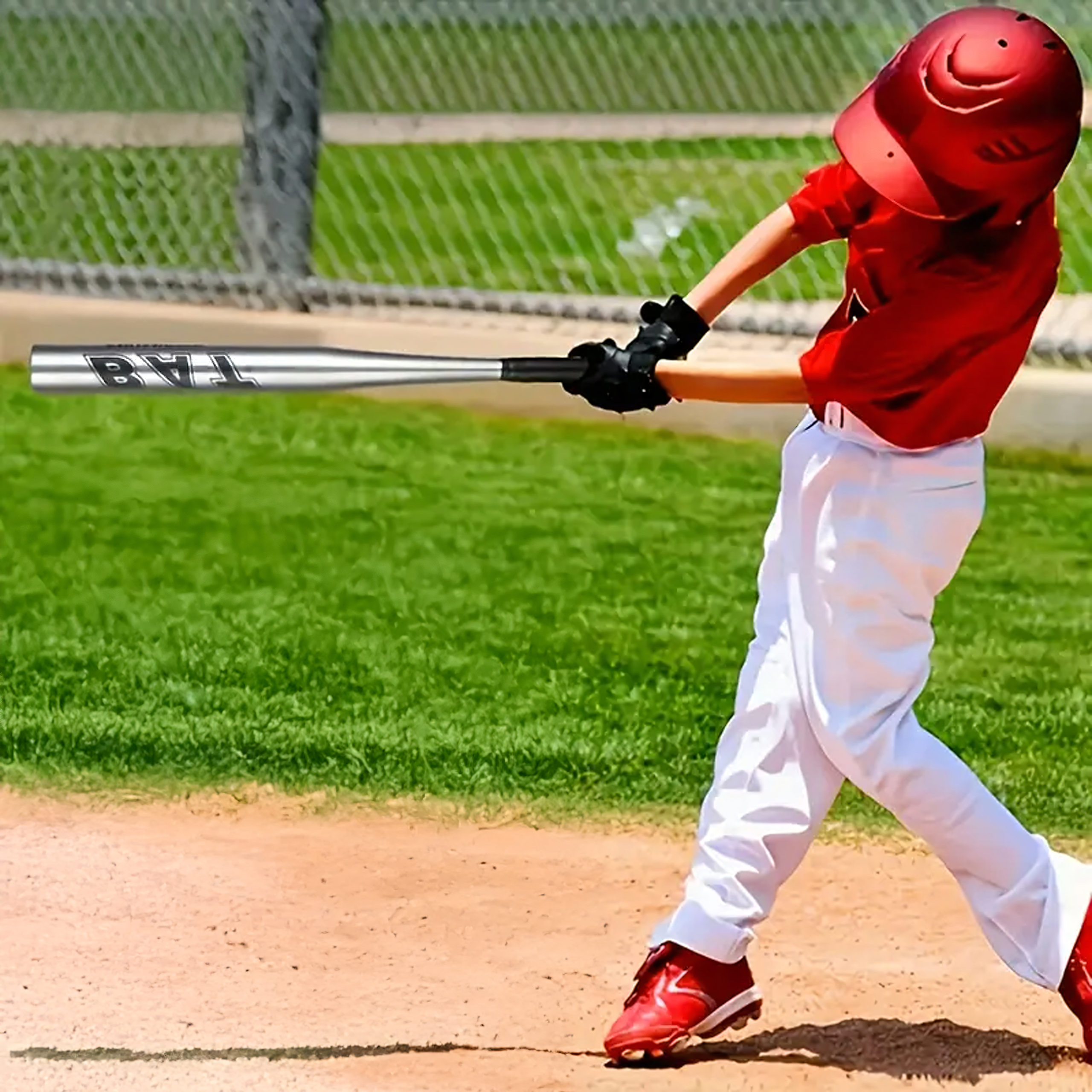 Pesapallikurikas alumiiniumist pesapallikurikas 25" 64cm treening punane
