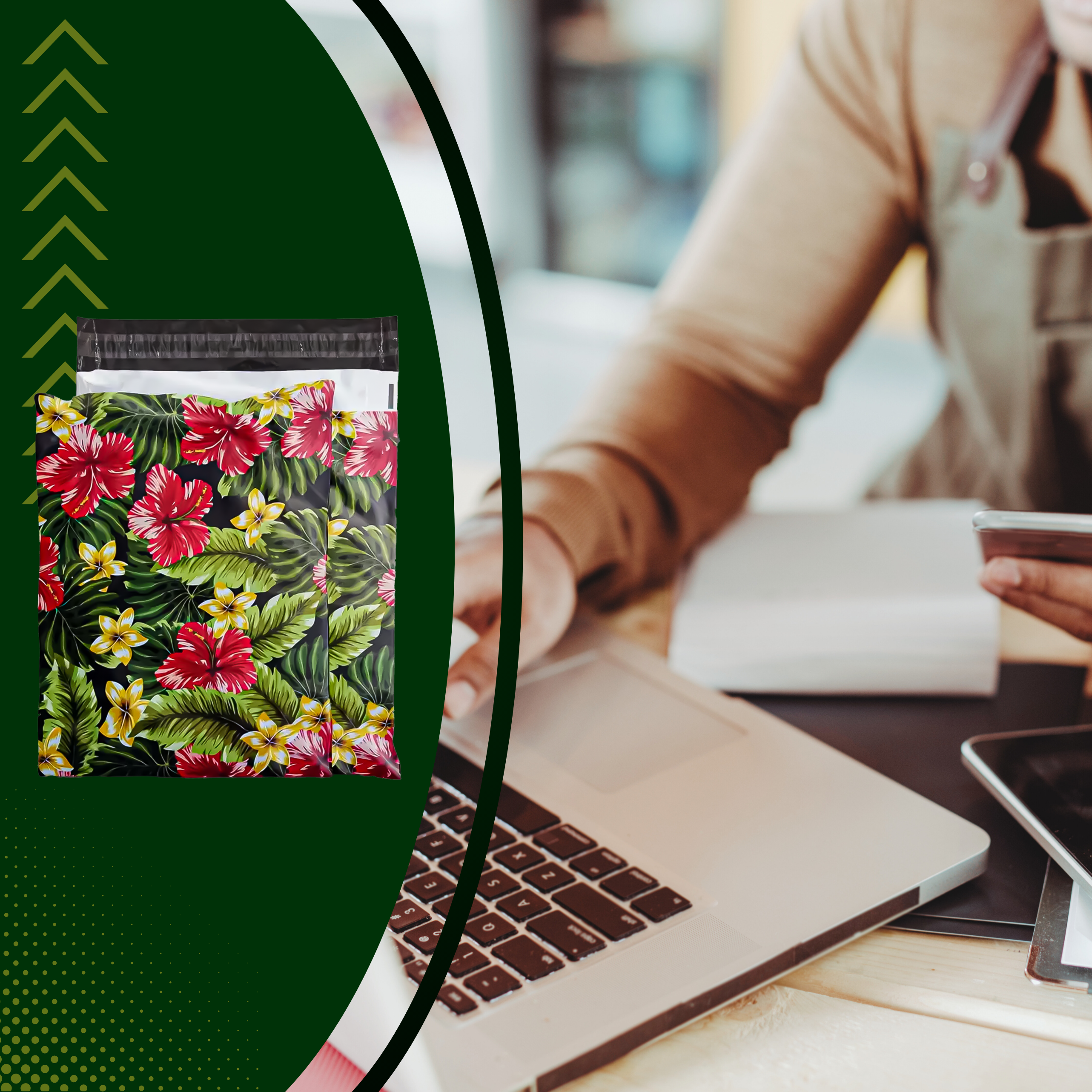 KULLERI FOOLIUMPAKID TUGEVAD FOOLIUMÜMBRIKUD 255x370 LILLED 50 tk