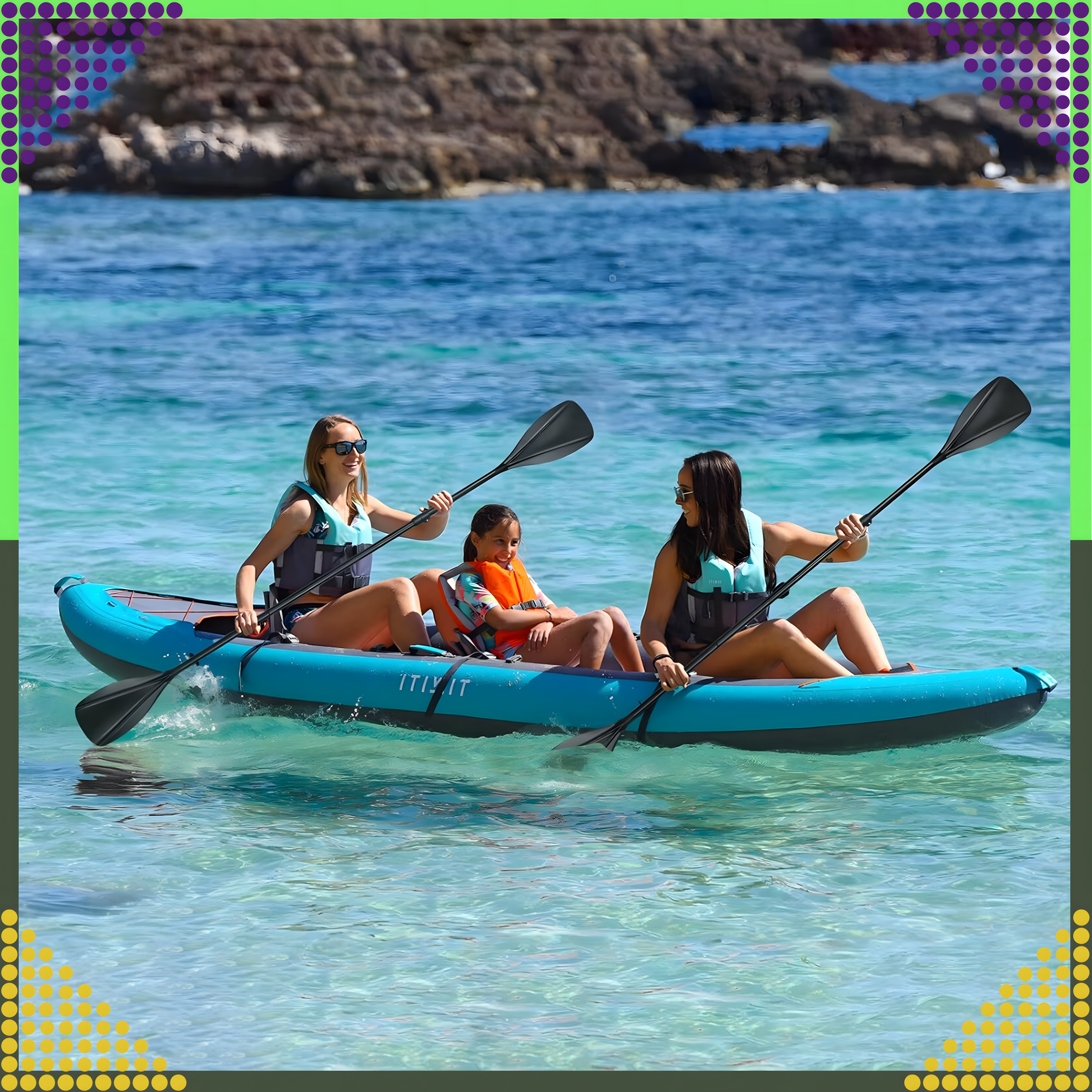 Kokkupandav süstaaer SUP lauale 2in1 reguleeritav 4-osaline 210 cm Pro