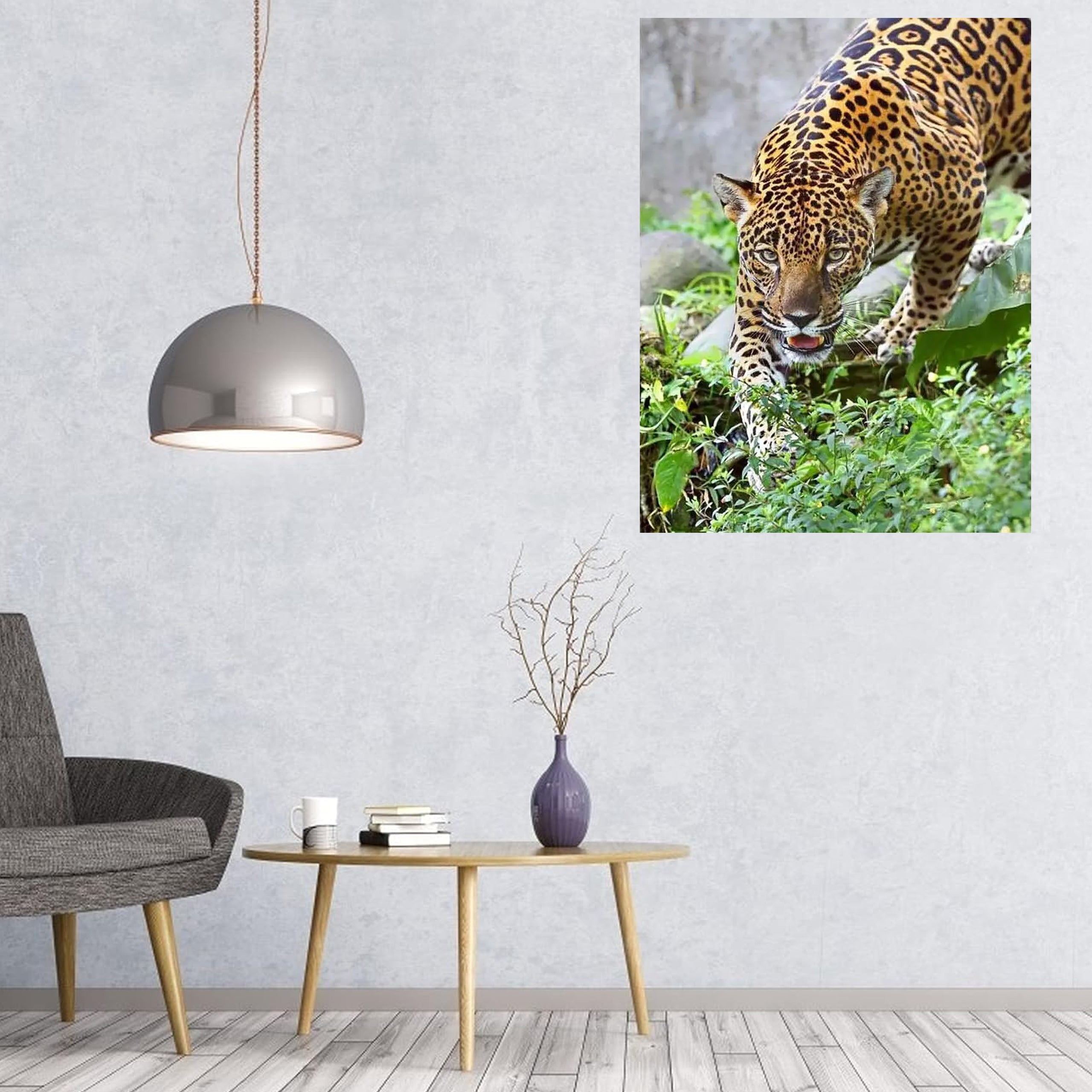 Numbrite järgi maalimise komplekt raamiga 40x50 cm Jaguar disain