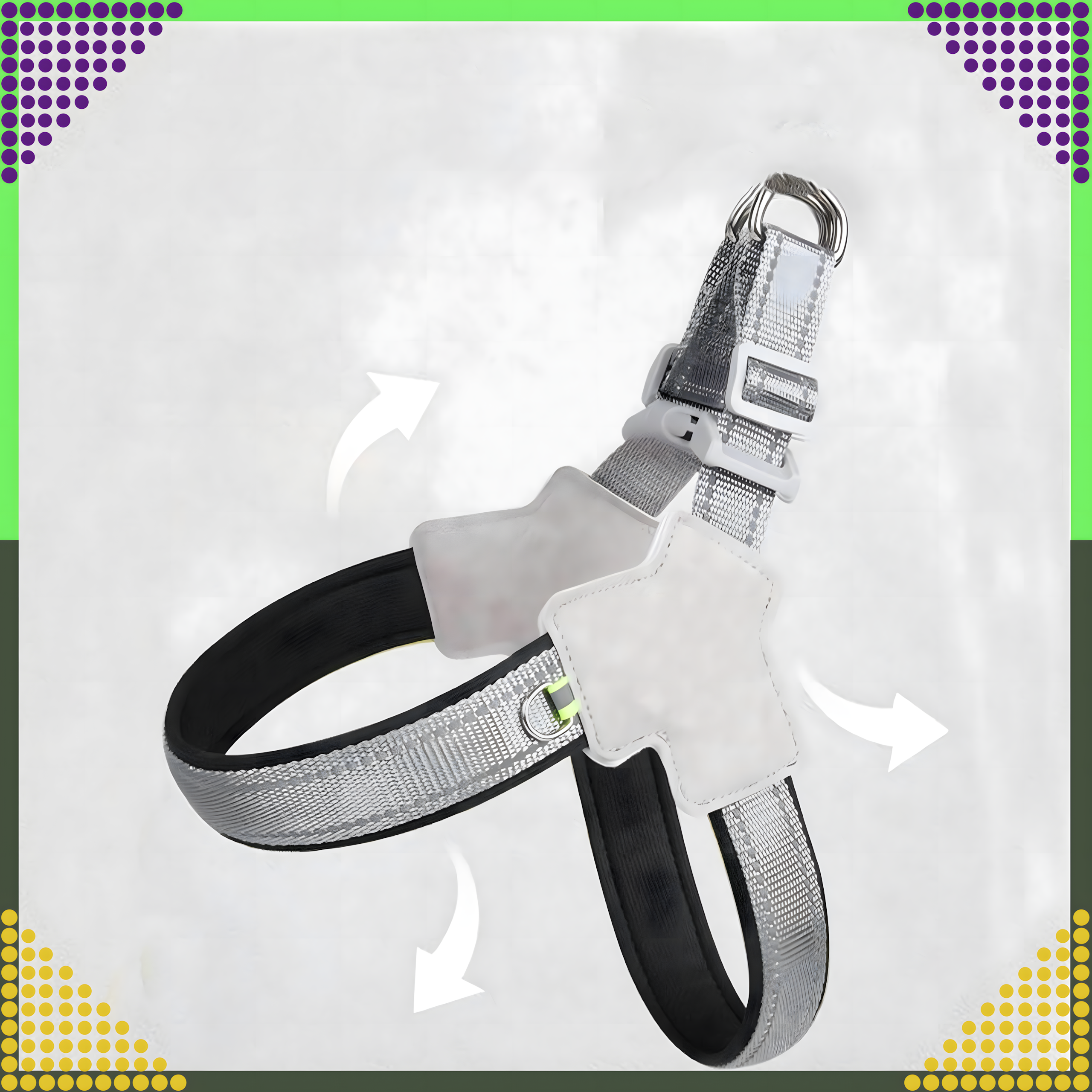 Tugevad, survevabad traksid, jalutusrihm väikestele koertele ja kassidele, suurus: M