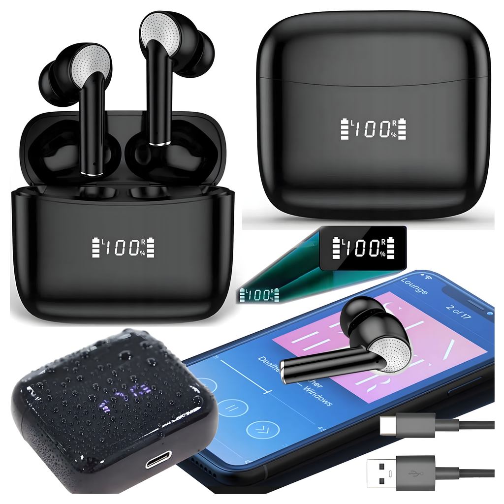 Juhtmevabad Bluetooth spordikõrvaklapid jooksmiseks Powerbank mikrofoniga