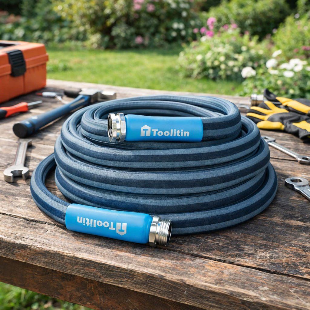 High-Pressure Garden Hose 30 m 5/8'' Strong Durable Resistant with Connectors