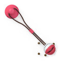 Interactive Dog Treat Toy Ball with Suction Cup Chew Toy