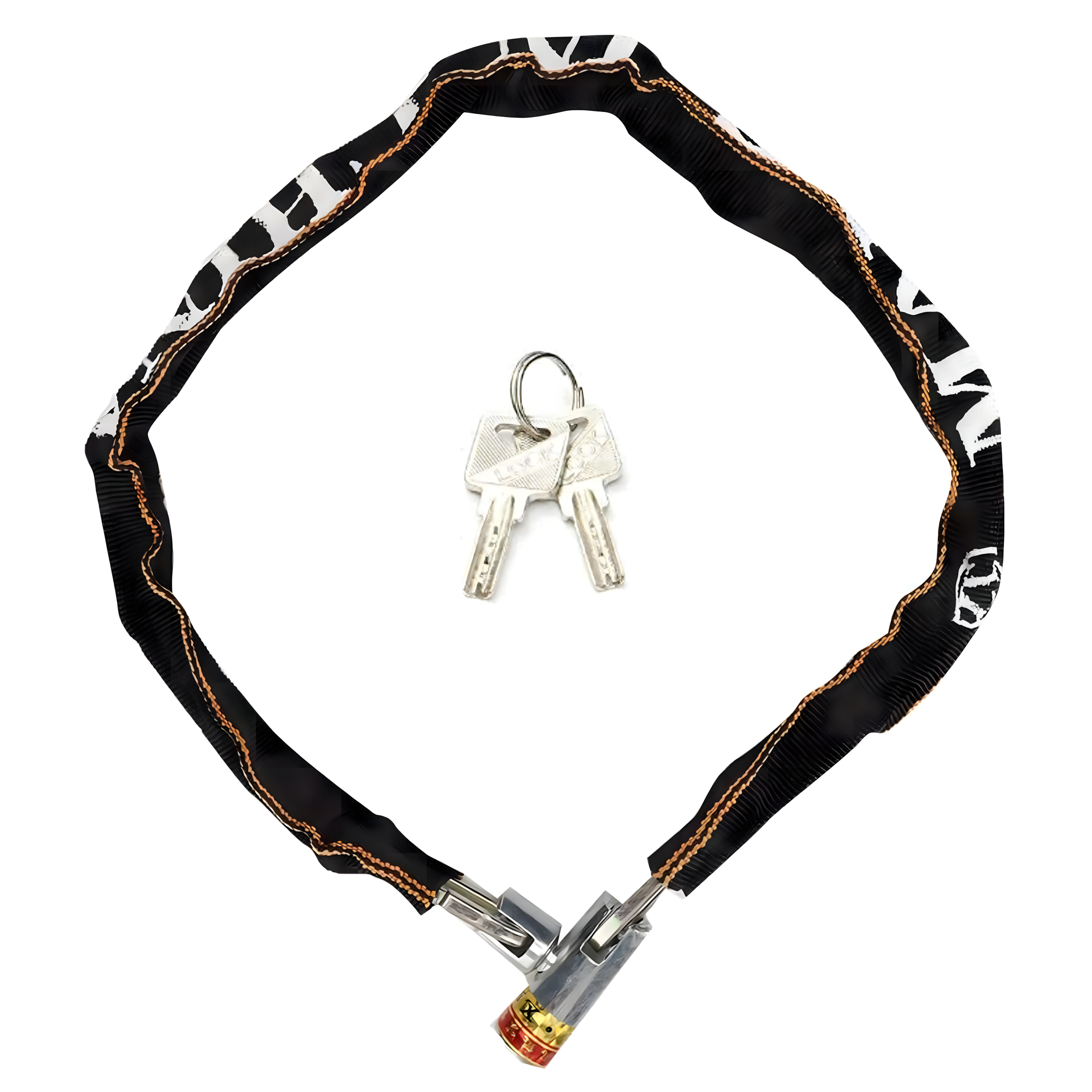 Lukustusklamber jalgratta ja mootorratta turvalisuseks, 2 x võti, tugev, 125cm