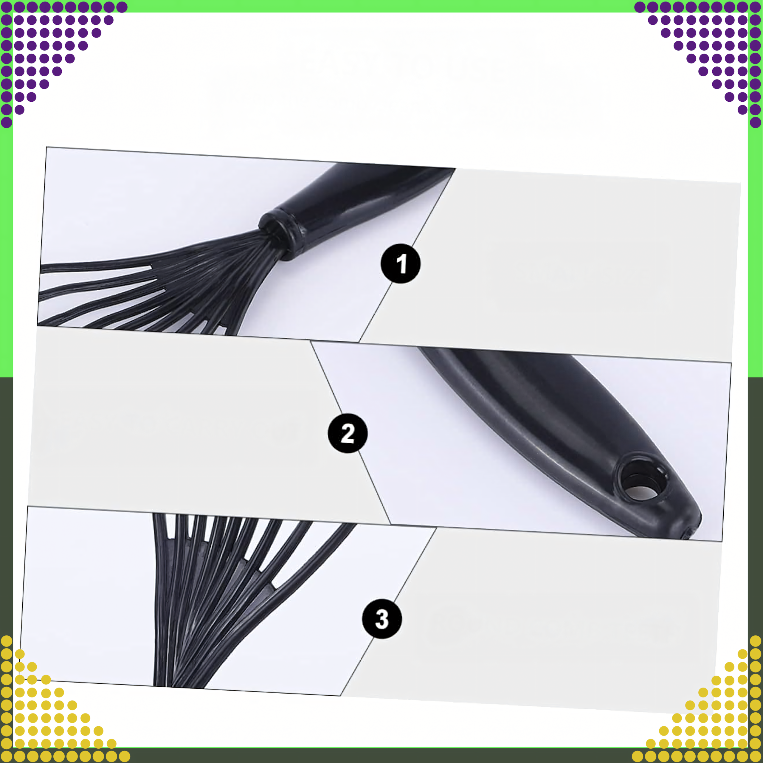 Grabki tööriist juukseharjade ja kammide puhastamiseks