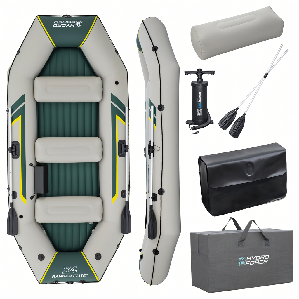 Bestway 65157 Inflatable Boat Ranger Elite X4 3.20x1.48 m + Accessories Paddle Pump