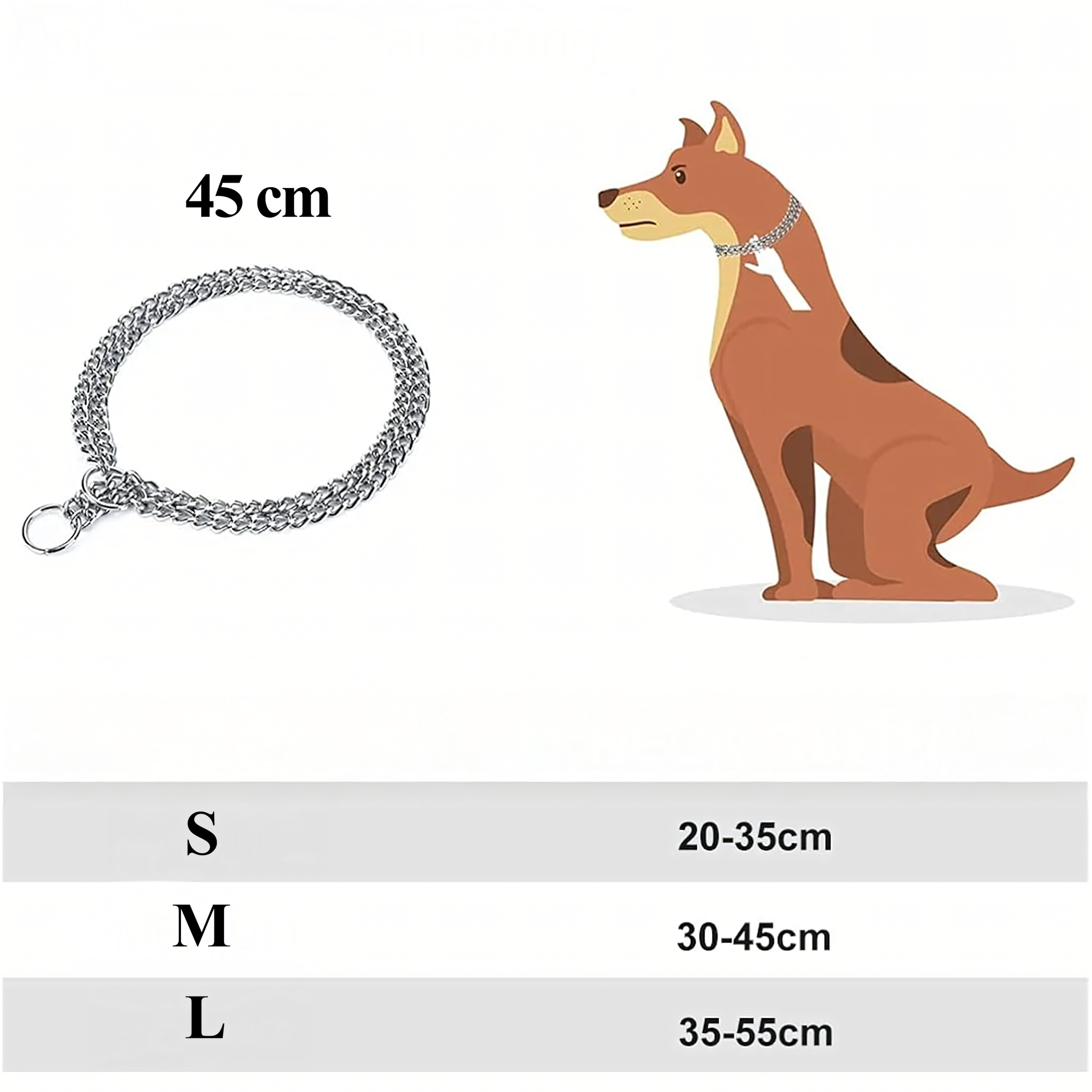 Tugev metallist koerakrae 3 reaga, 45 cm kett