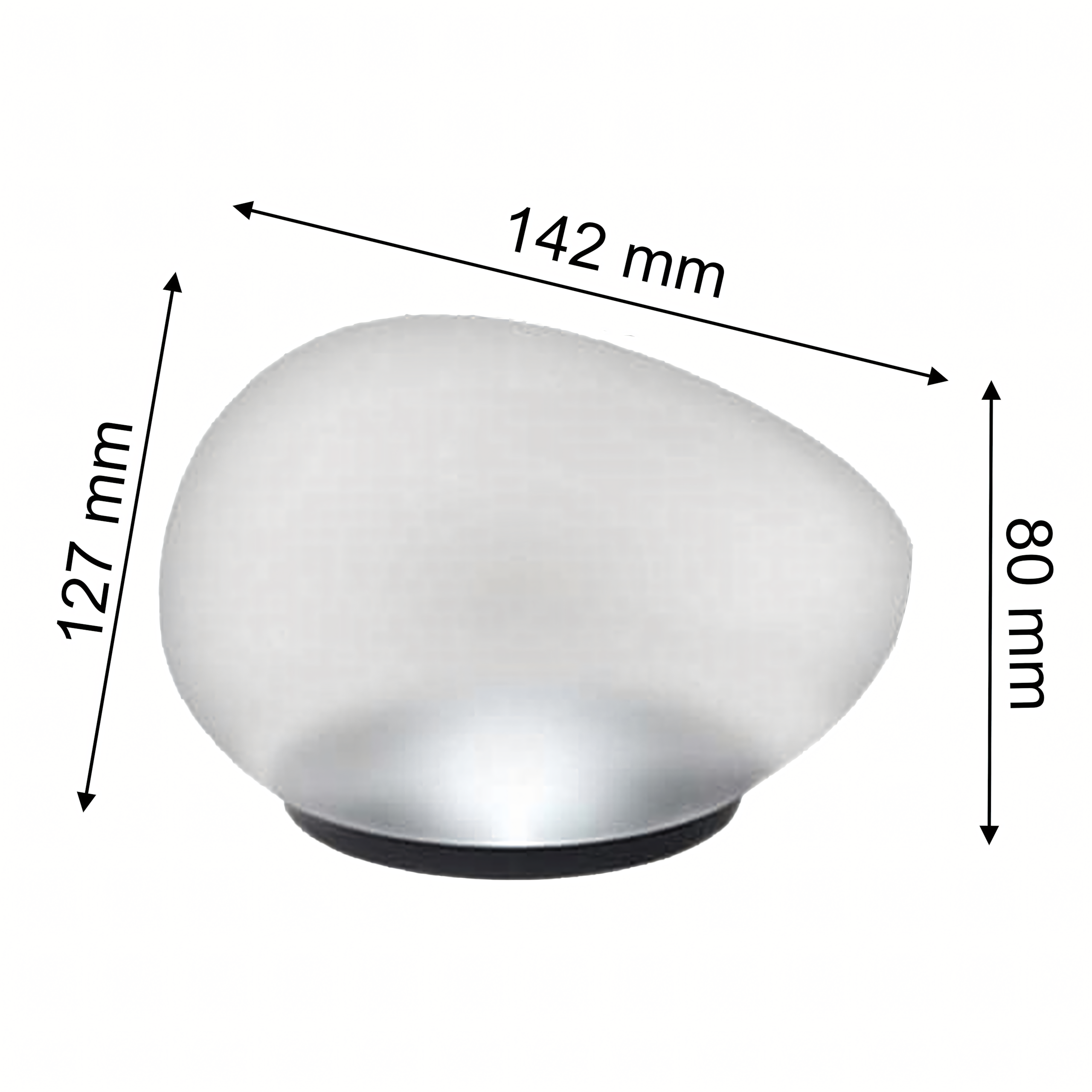 14 cm päikeseenergial töötav LED-aiakivilamp RC-K-1486