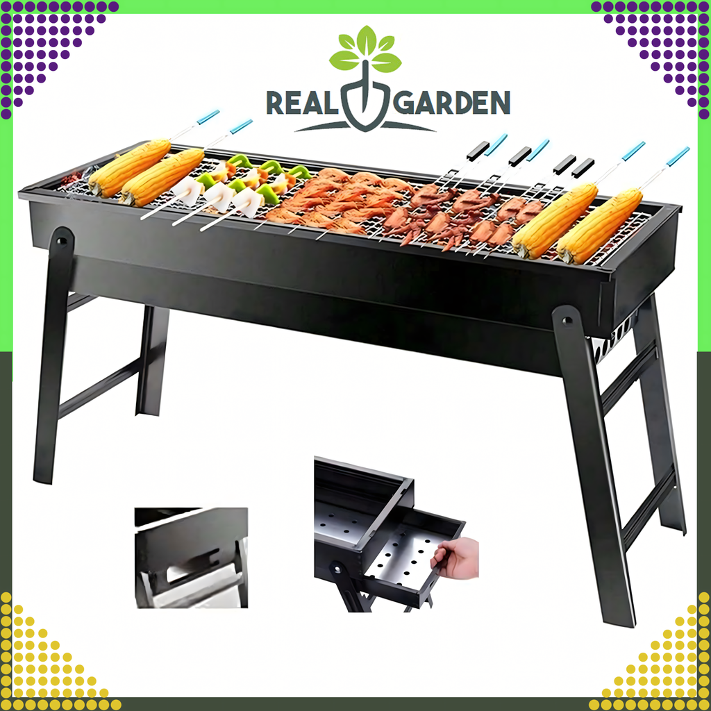 Kaasaskantav kokkupandav suur söegrill matkamiseks ja aeda