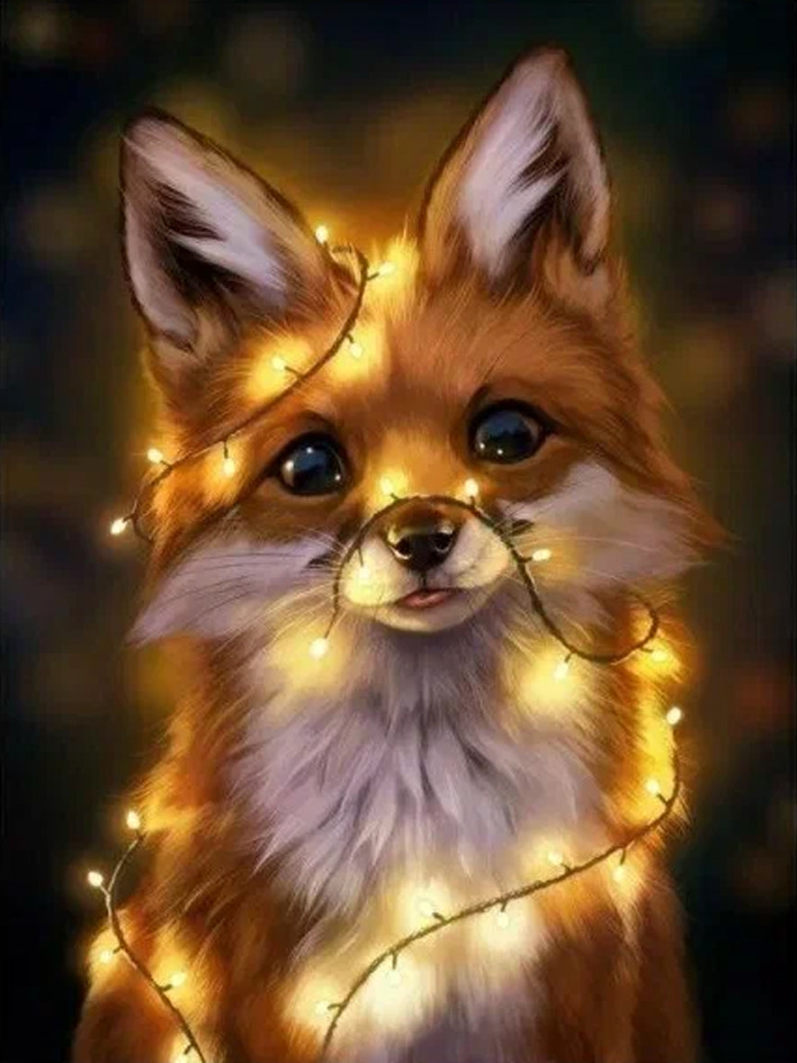 Diamond Painting 5D Mosaic Kit 15 x 20 cm - Fox Design