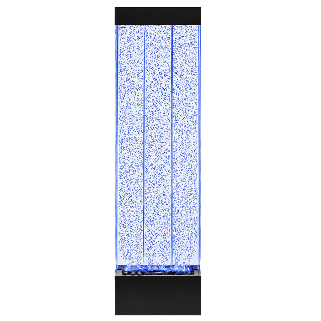 Freestanding Water Bubble Wall Fountain LED RGB Colors 150x39x26cm