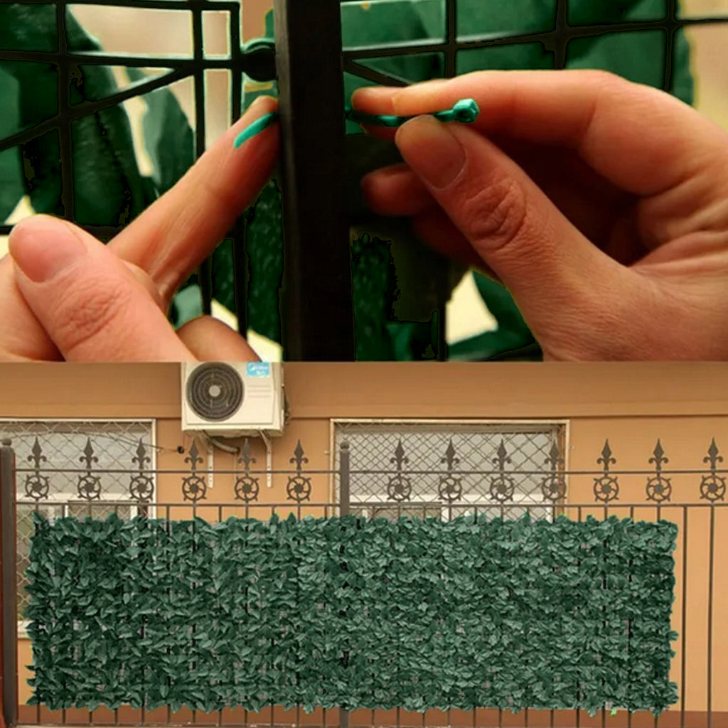 Kunstlik luuderohu hekk seinakatteks privaatsusekraan rõduvõrk 1.75x3 m