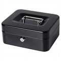 Metal Cash Box for Coins, Banknotes, Documents, Safe with Key (E21)
