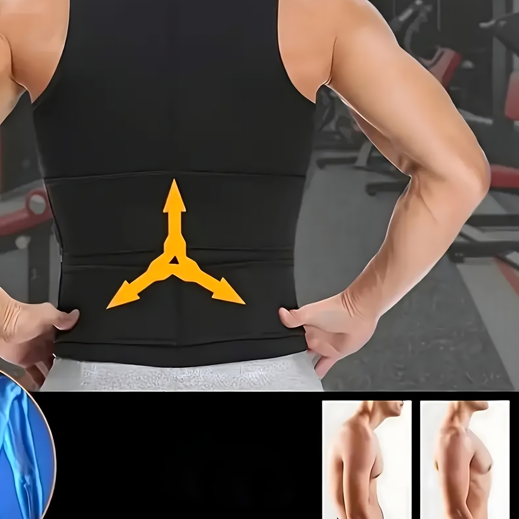 Meeste neopreenist fitness-vest XL saunatreeningu spordisalendav