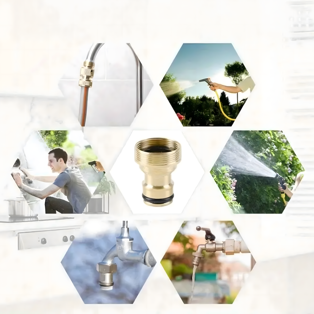 Screw Aerator Connection Tap Adapter Brass Reduction for Garden Hose 3/4