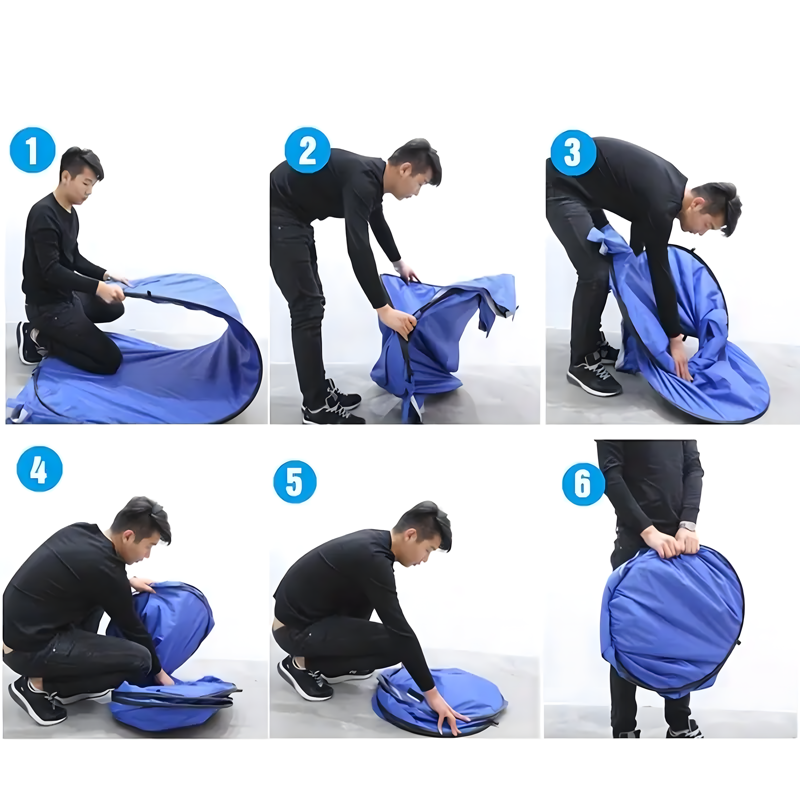 Kokkupandav rannatelk riietusruum dušš tualett turisti WC