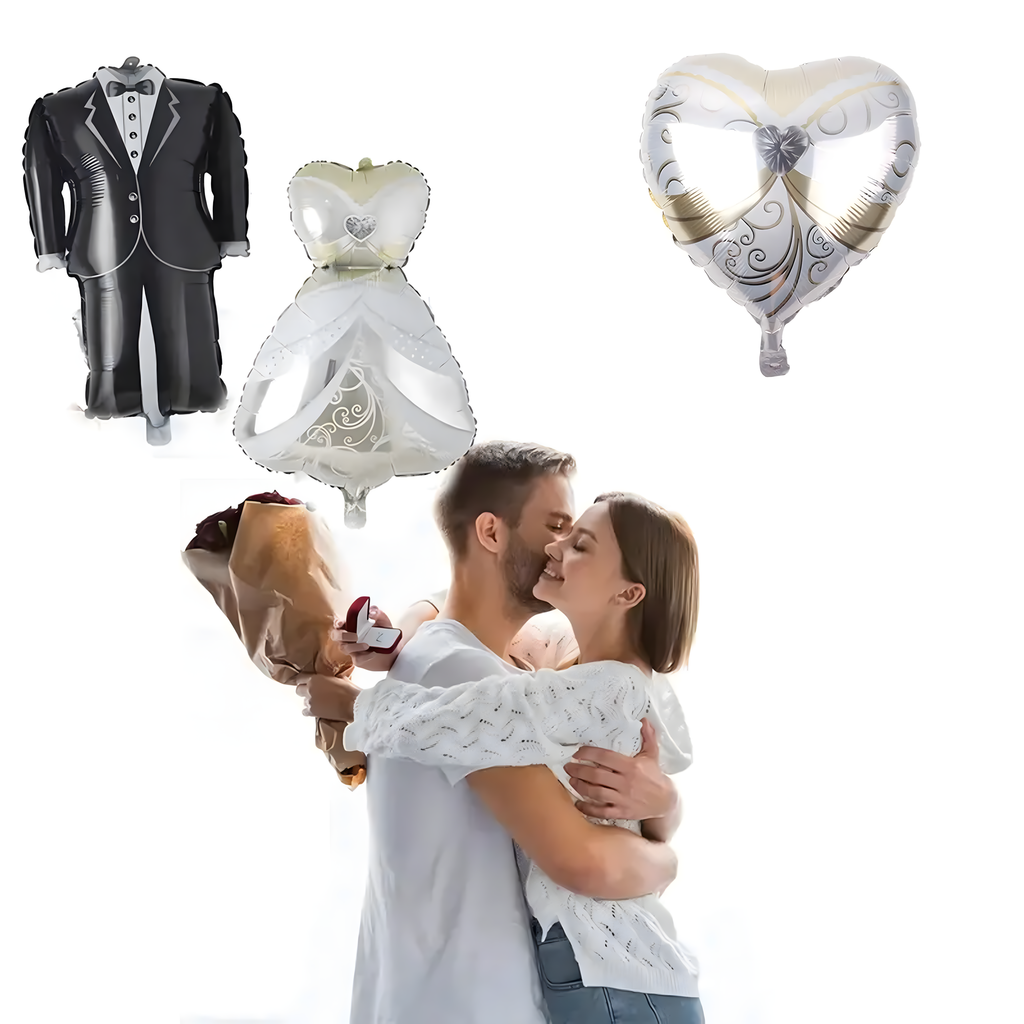 Pulmaõhupallide komplekt Pulmakleit Pulm 5 tk