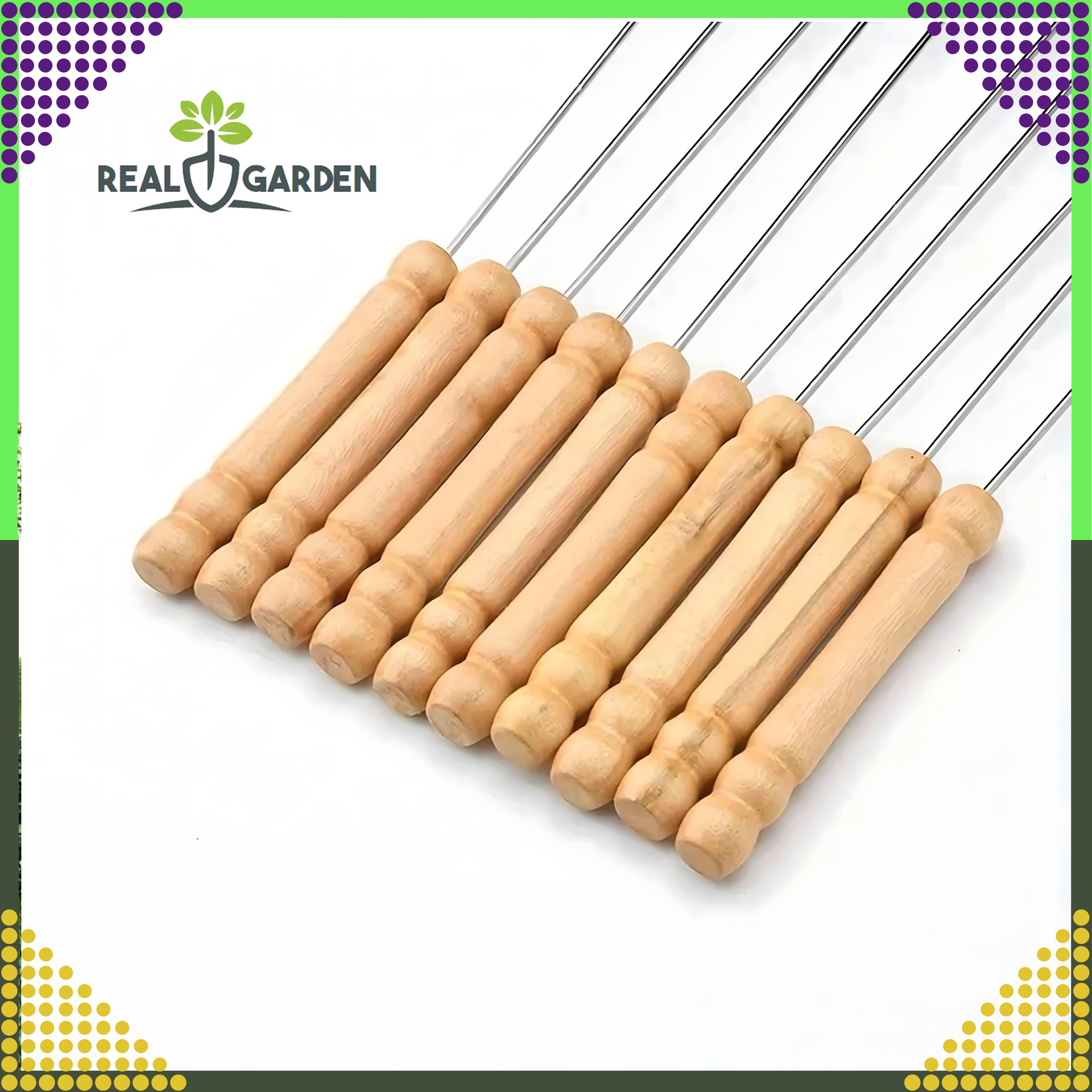 Metallist grillvardad 10 tk 30 cm (F11)