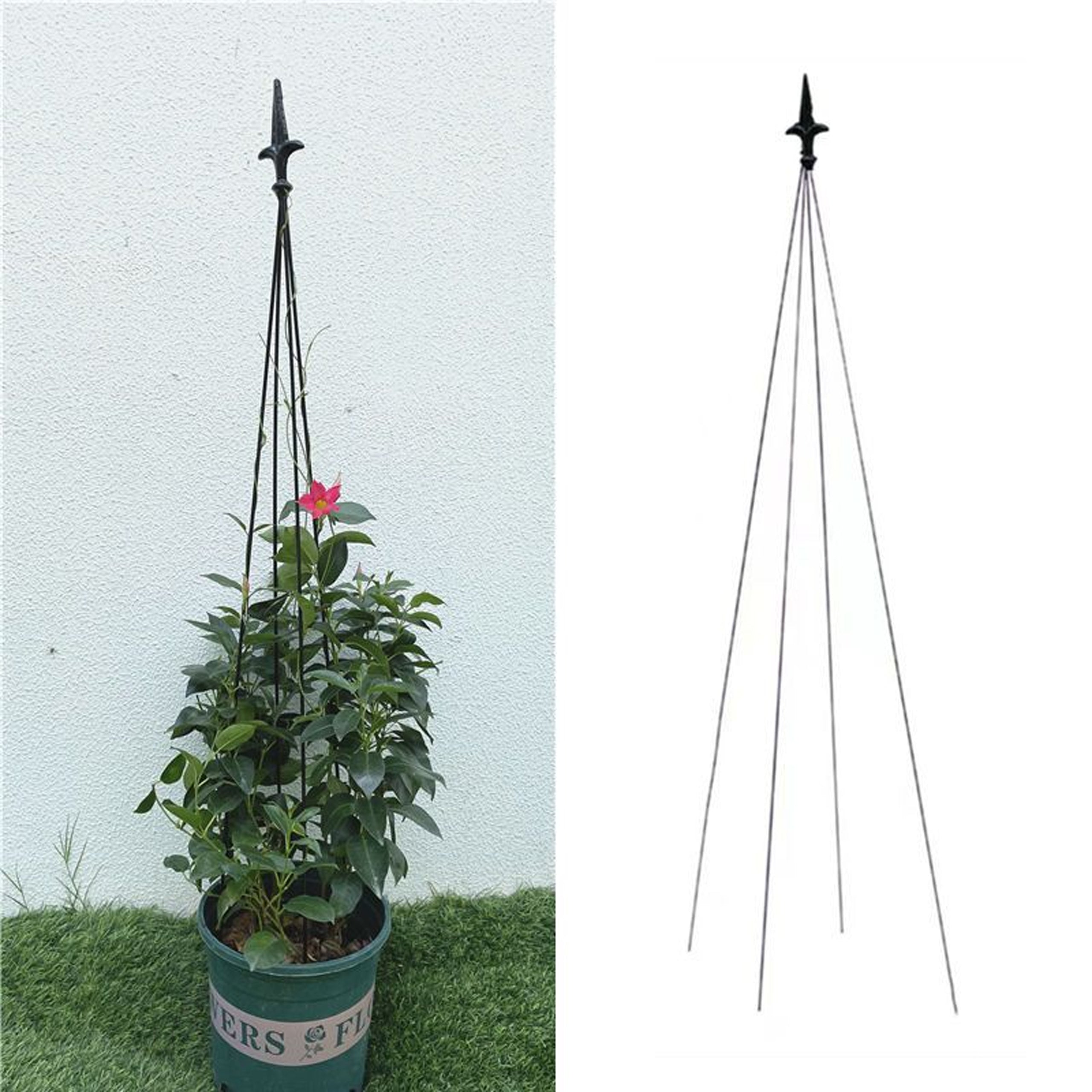 12x aiapergola tugijalg metallist taimehoidik 150 cm