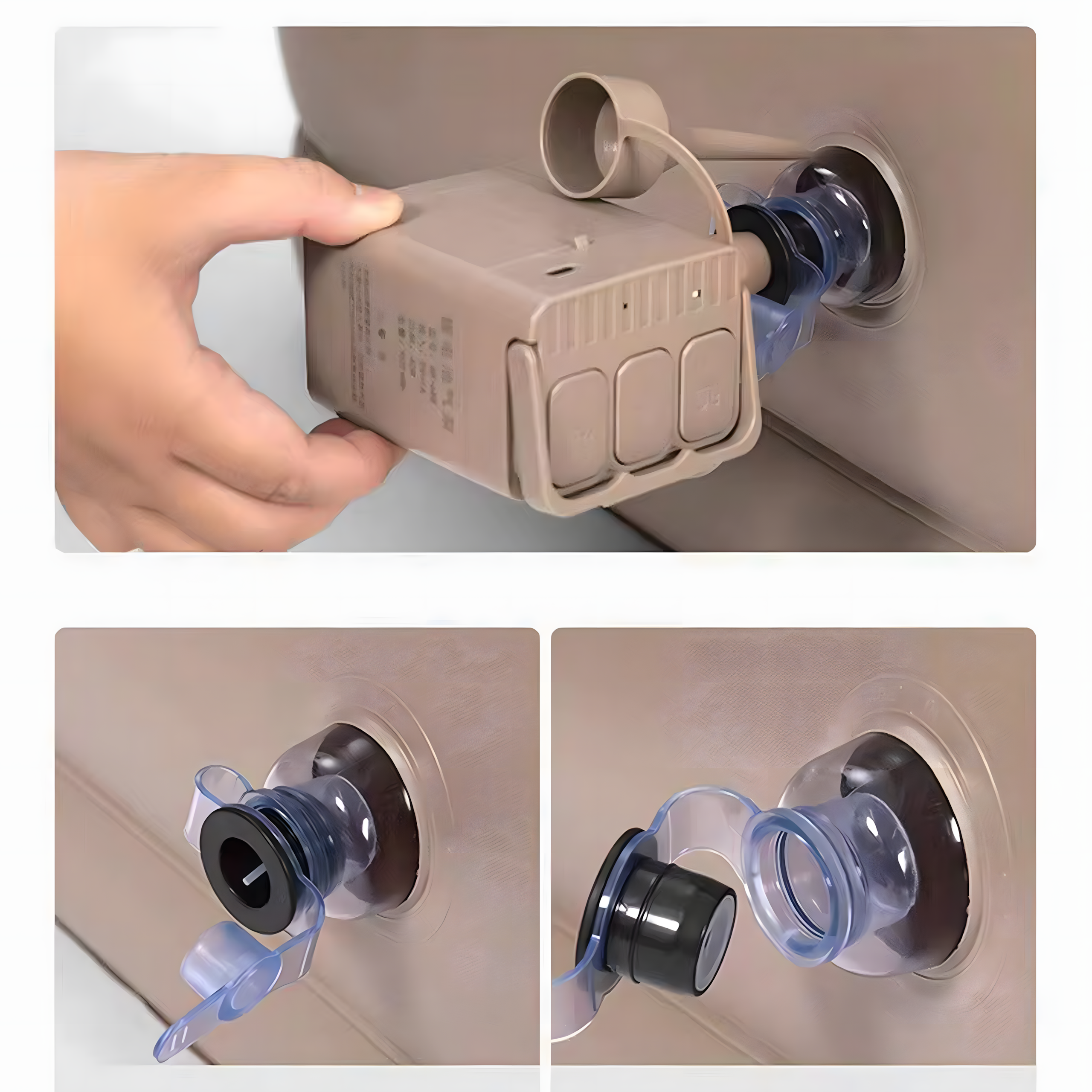 Inflatable Mattress Double Sofa Convertible Sleeping Bed for Fish Beach