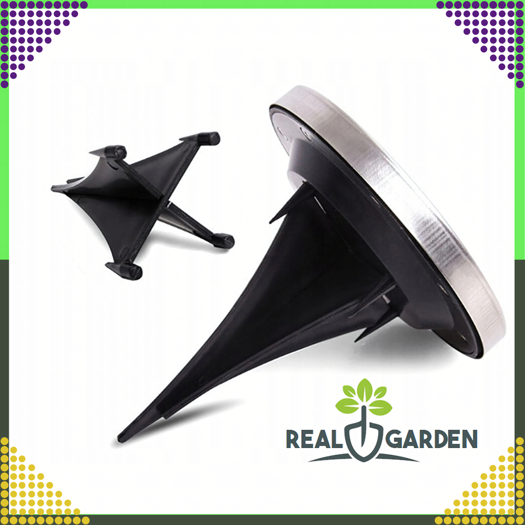 4 x Päikesega töötav aiavalgusti ketas, LED maavalgustid, hämarikuandur, 8 LED-i