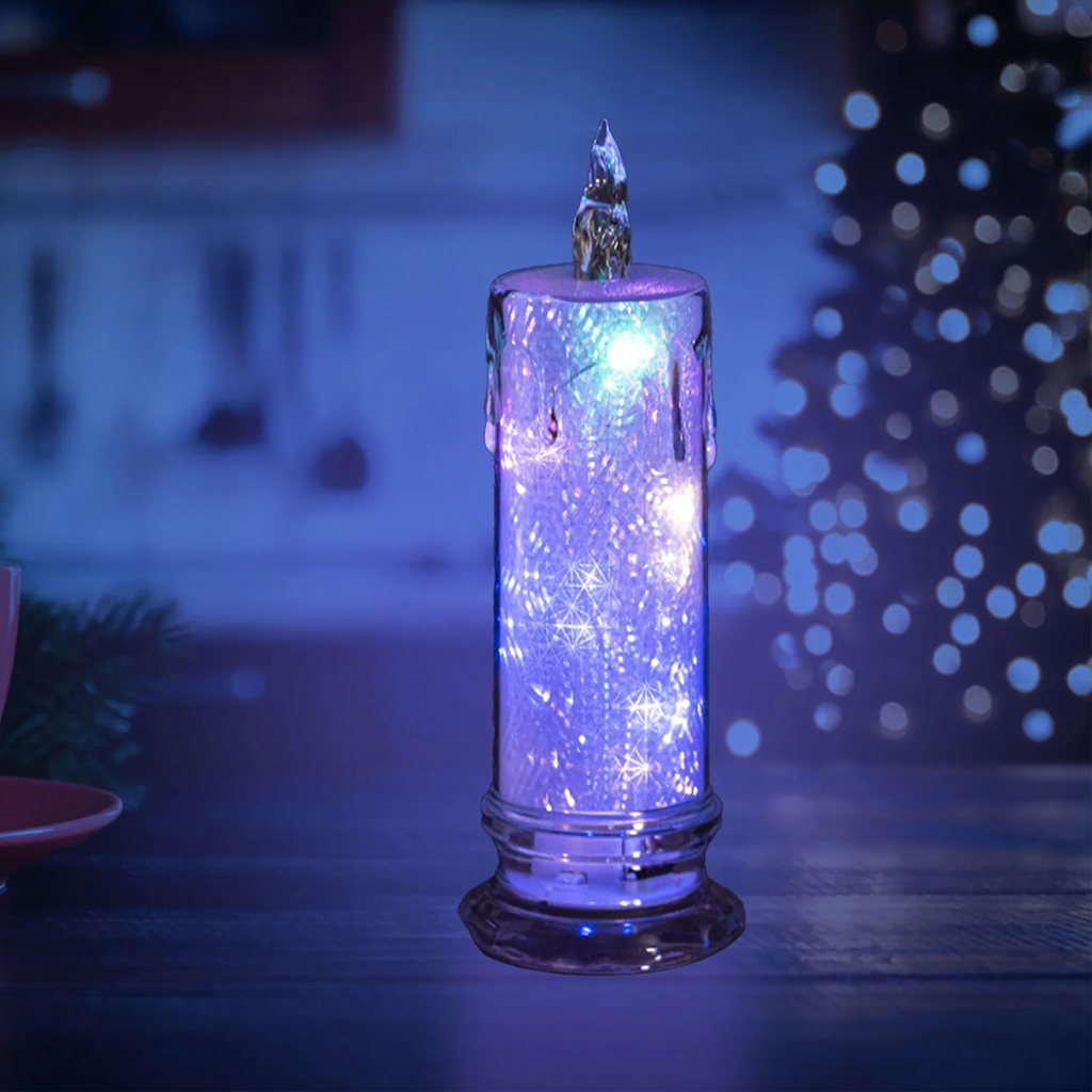 Sädelev patareitoitega LED-küünla sisu 19,5 cm RC-K-1837
