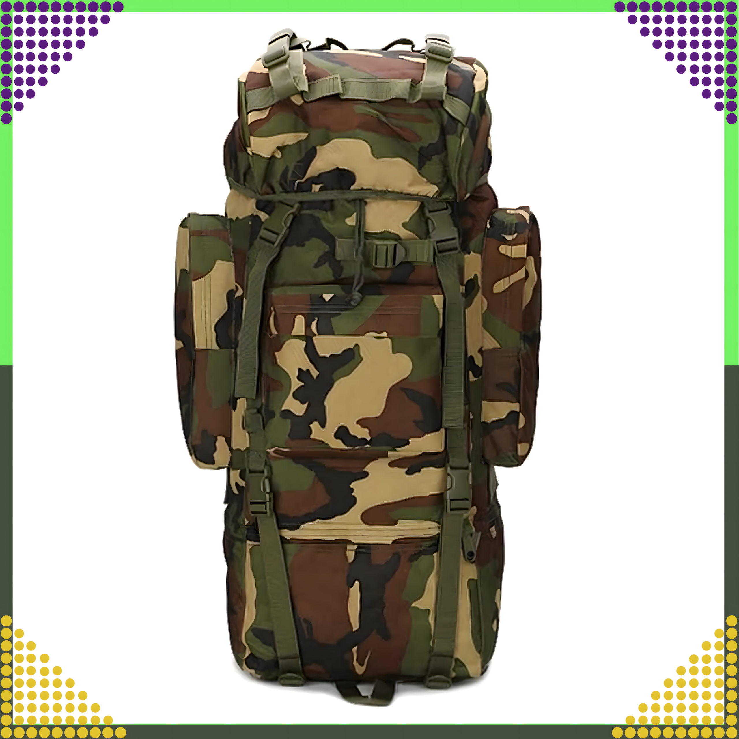 Tactical Backpack Military Tourist Survival Mountain Large 65L