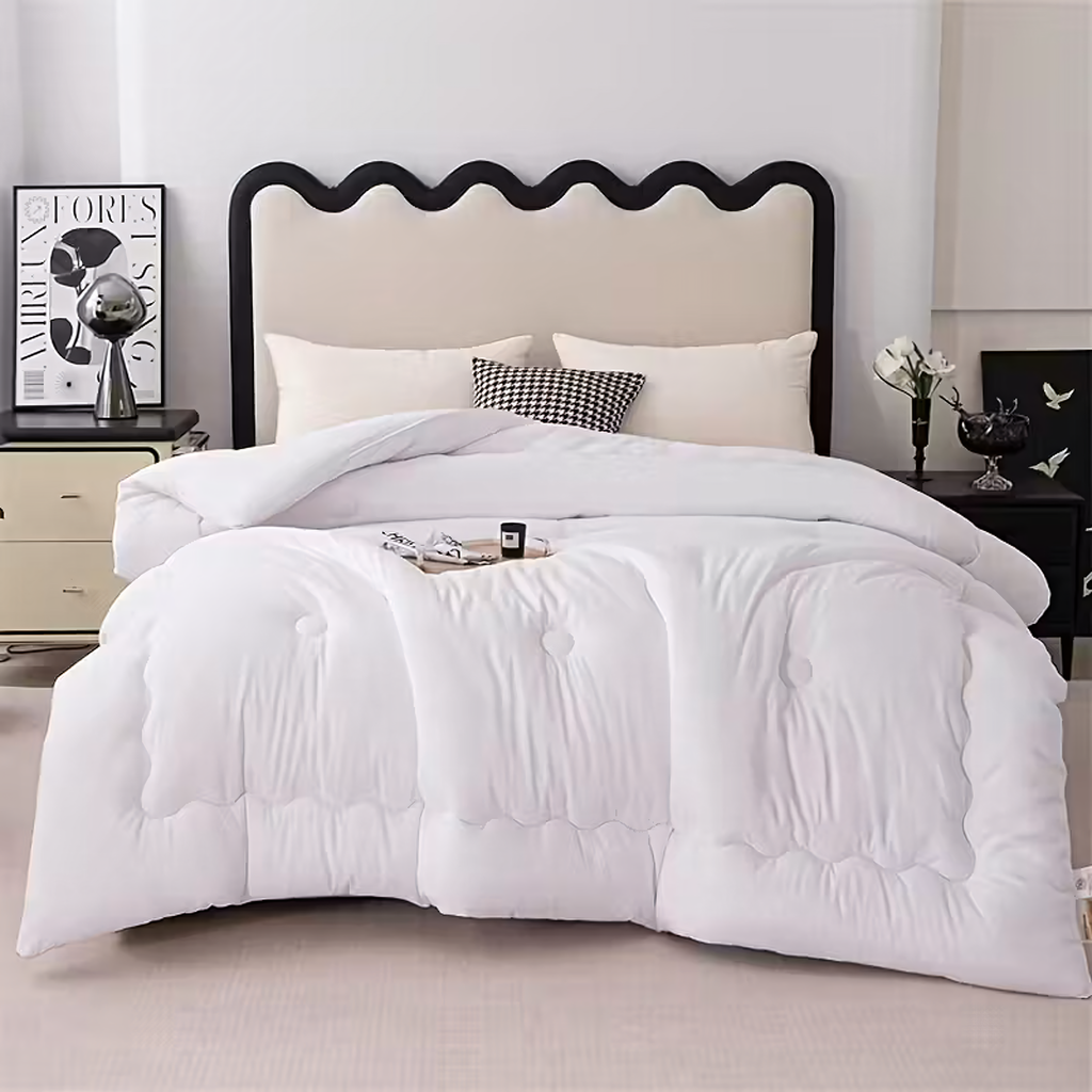 Aastaringselt õhuline soe talvetekk 160x200cm valge