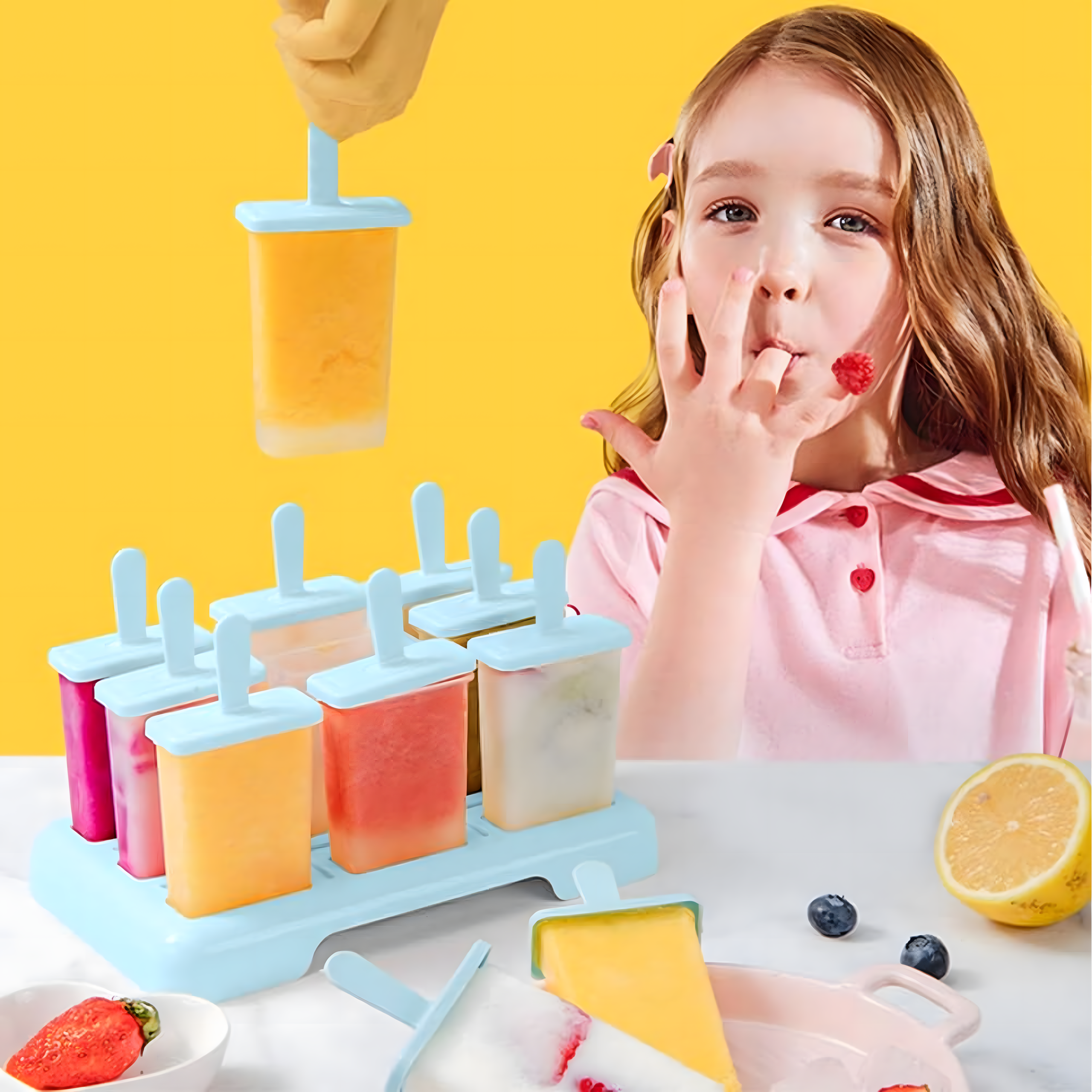 Molds Ice Cream Mold Homemade Sorbet Ice Cream Mold 9 pcs