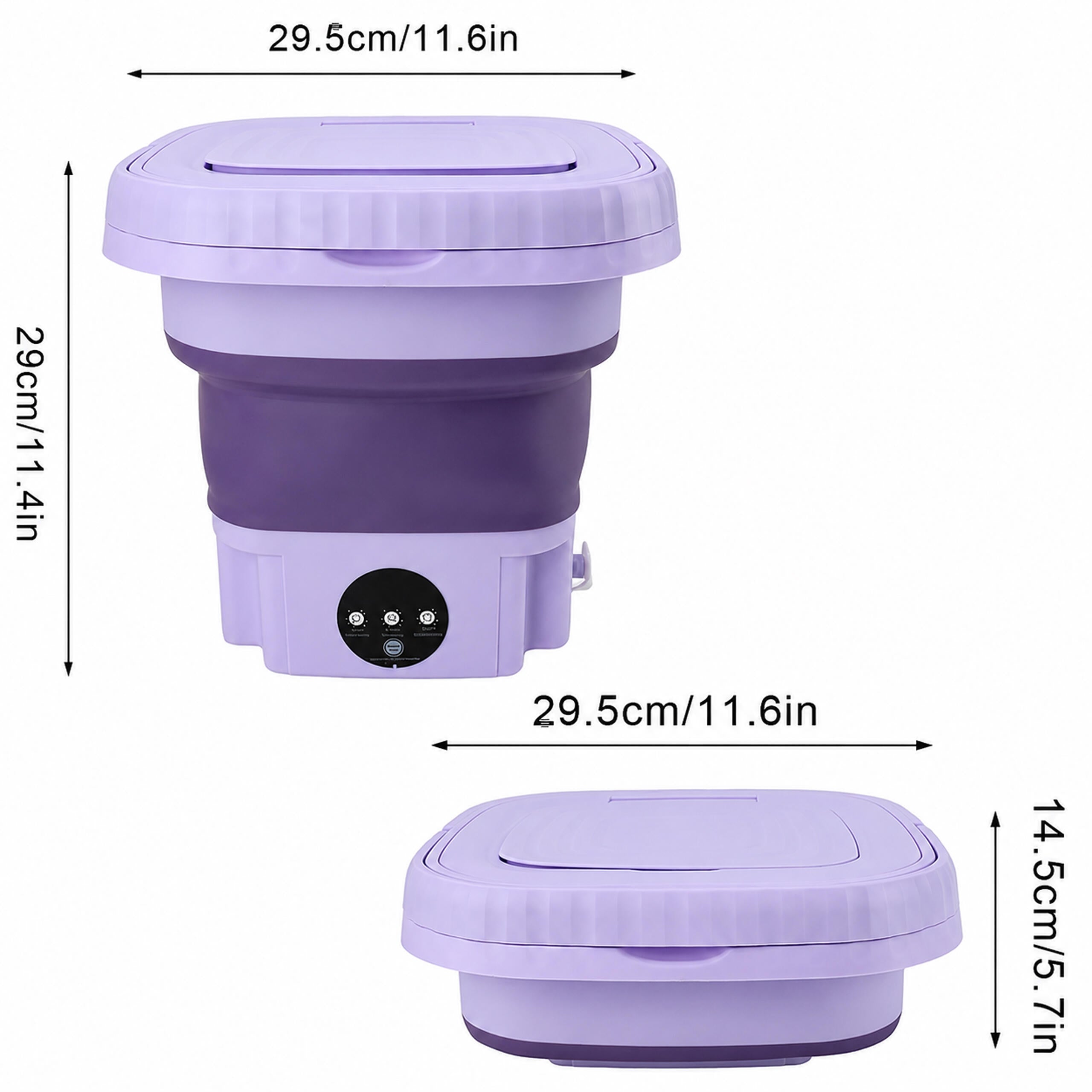 Portable Mini Folding Automatic Washing Machine 8L for Travel and Camping