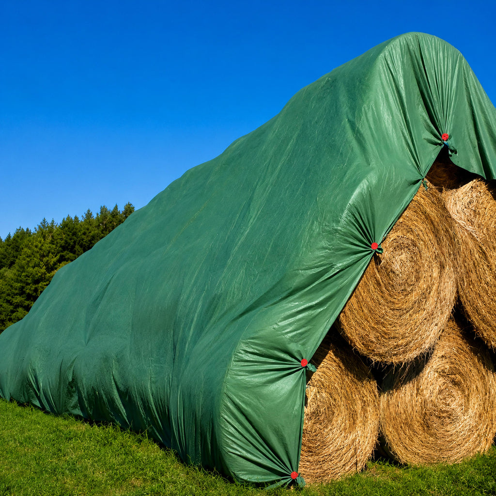 Kaitsvad lausriidest katted õle- ja heinavirnadele 9,8 × 12,5 m 120 g/m² 15 tk RC-K-2100-15744