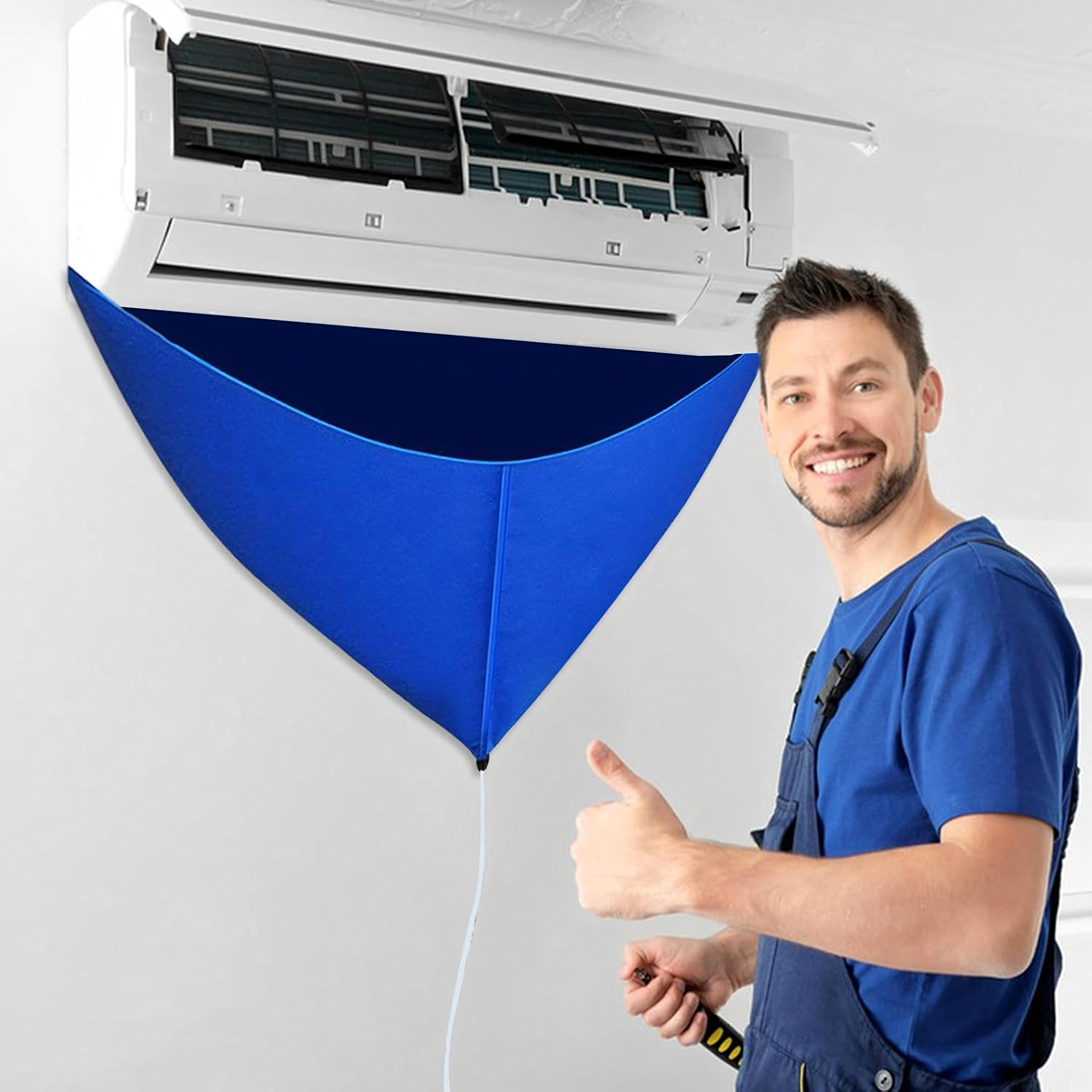 Cover Bag for Cleaning and Mold Removal of Air Conditioning with Water Drain 2m