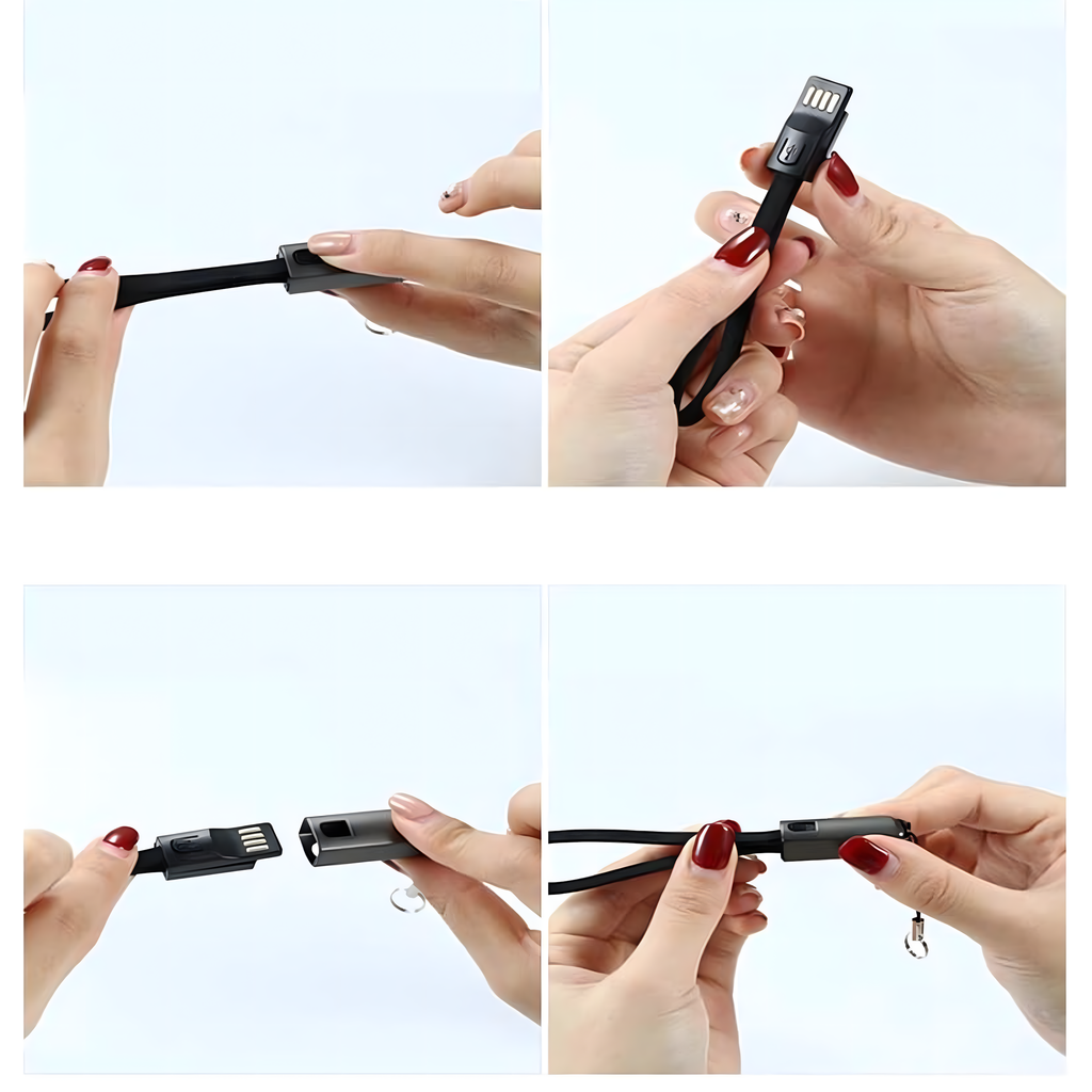 Kaabel Laadija Võtmehoidja Andmepael USB-C – USB-A Kiirlaadimine