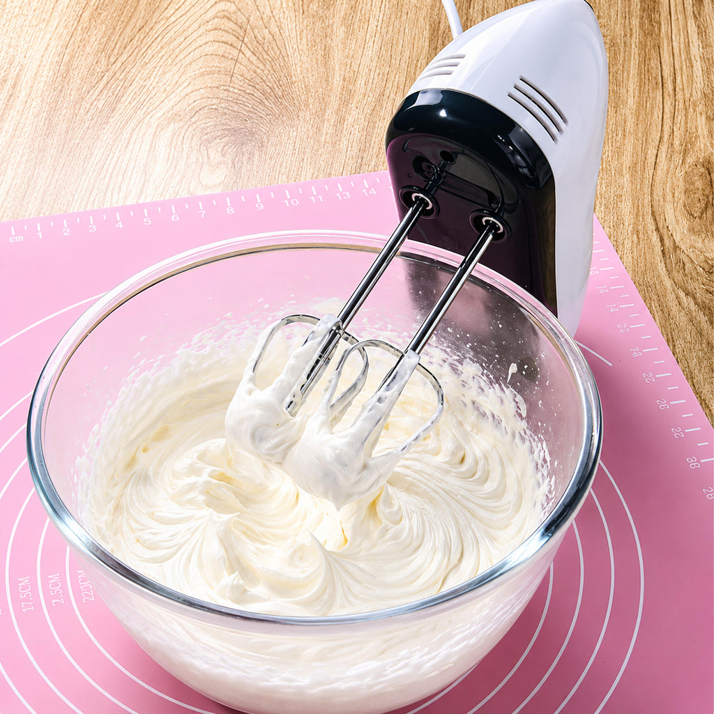 Powerful Hand Mixer with Stainless Steel Bowl 7 Speeds 100W Attachments