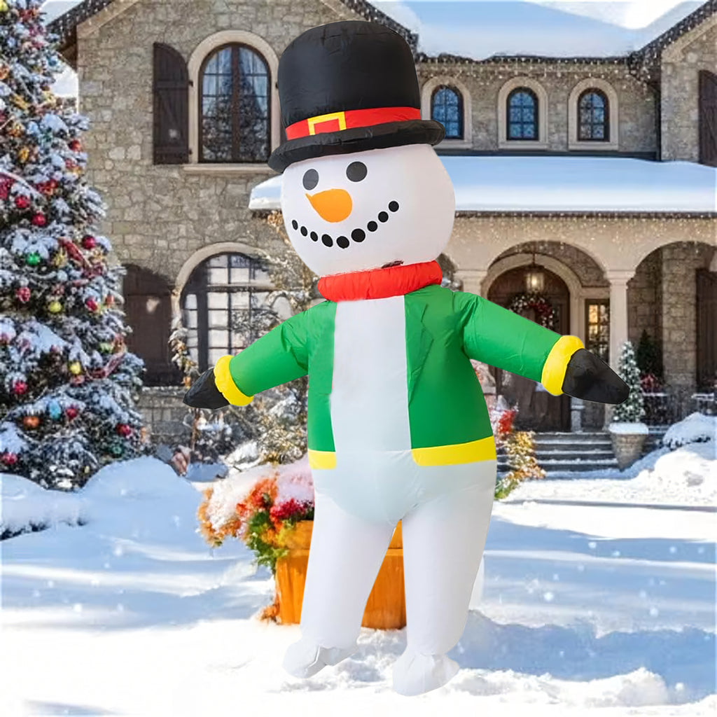 Täispuhutav kostüüm Lumememme kostüüm Suur täispuhutav lumememm pidudeks ja pühadeks