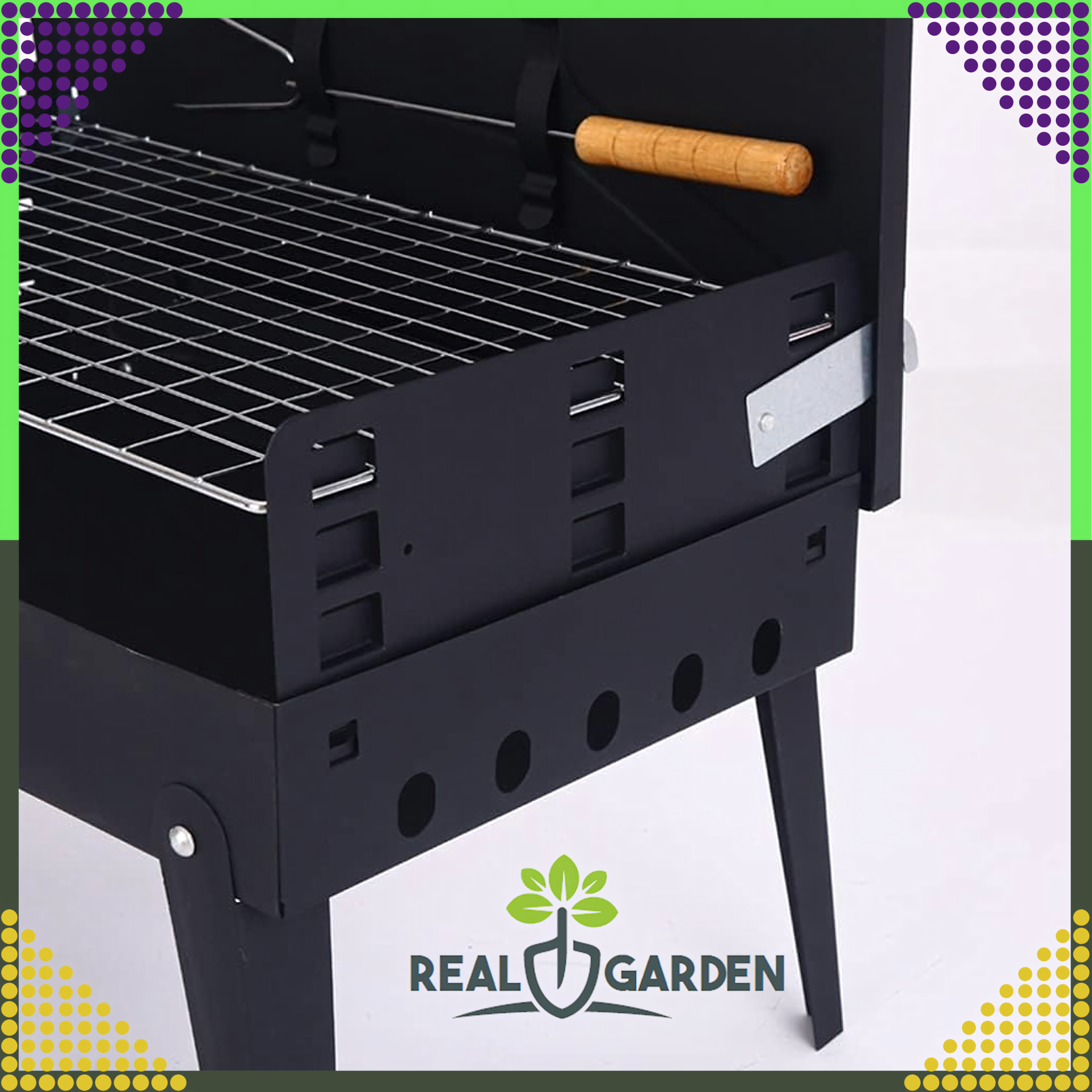 Turisti aiagrill kokkupandav kaasaskantav kohvrigrill + söögiriistad