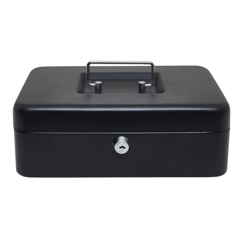 Metal Cash Box with Key Lock for Coins and Banknotes
