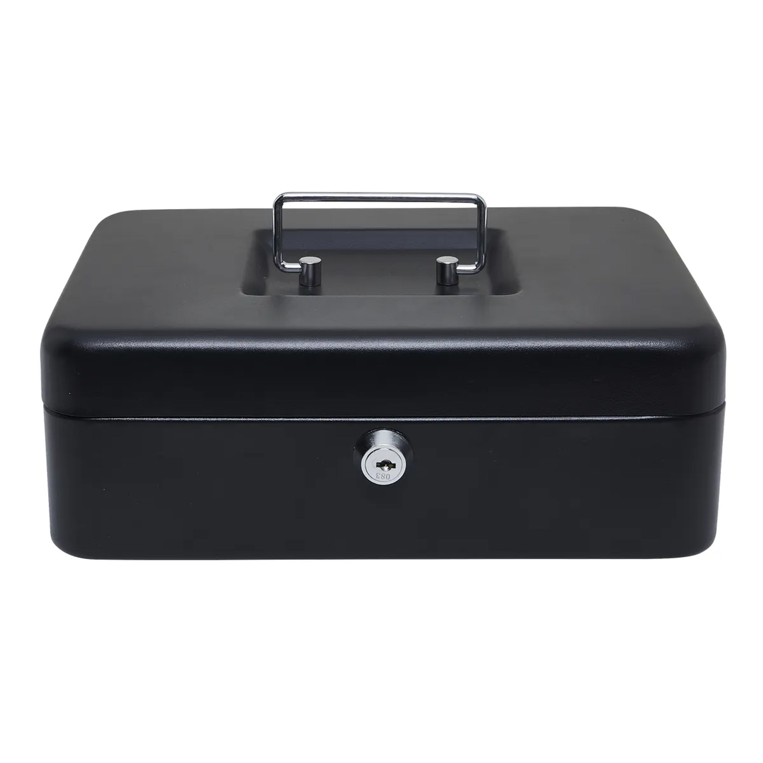 Metal Cash Box with Key Lock for Coins and Banknotes