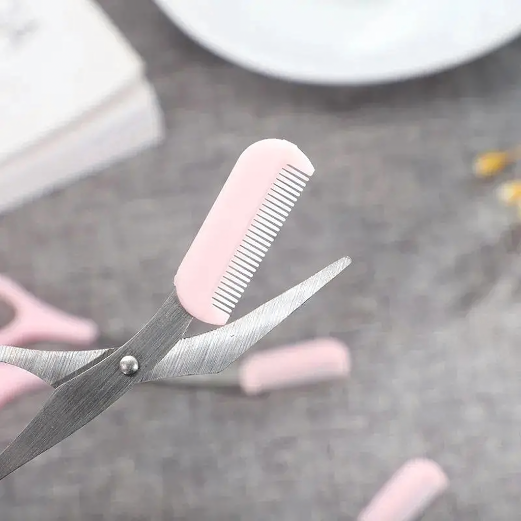 Käärid kulmude lõikamiseks, modelleerimiseks ja kohendamiseks kammiga 12.5 cm