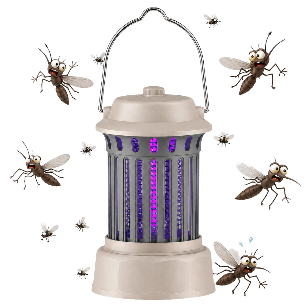 Portable UV Insect Killer Lamp for Flies, Mosquitoes, Moths, and Other Insects for Garden and Terrace