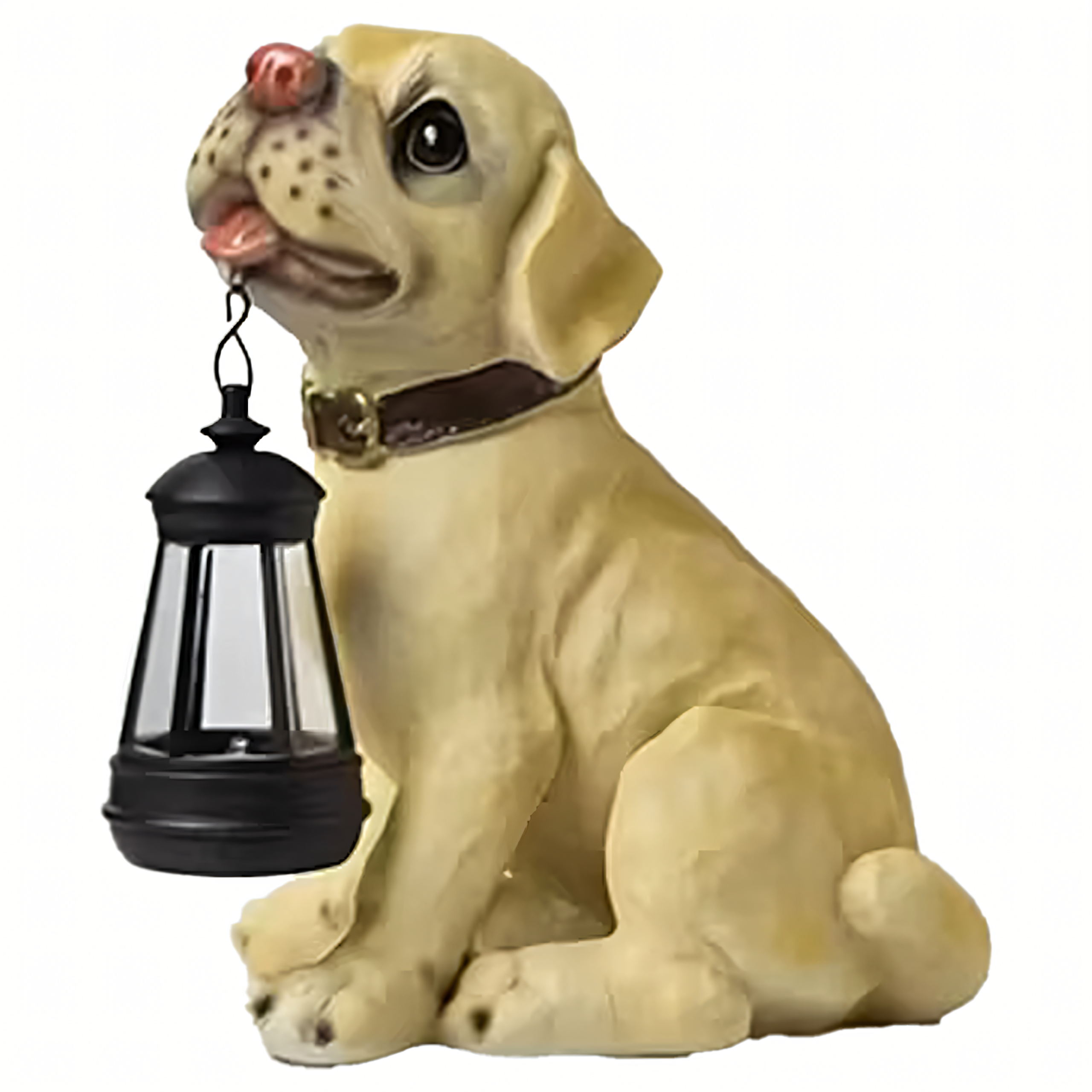 Decorative Solar Garden Lamp with LED Lantern Dog Design