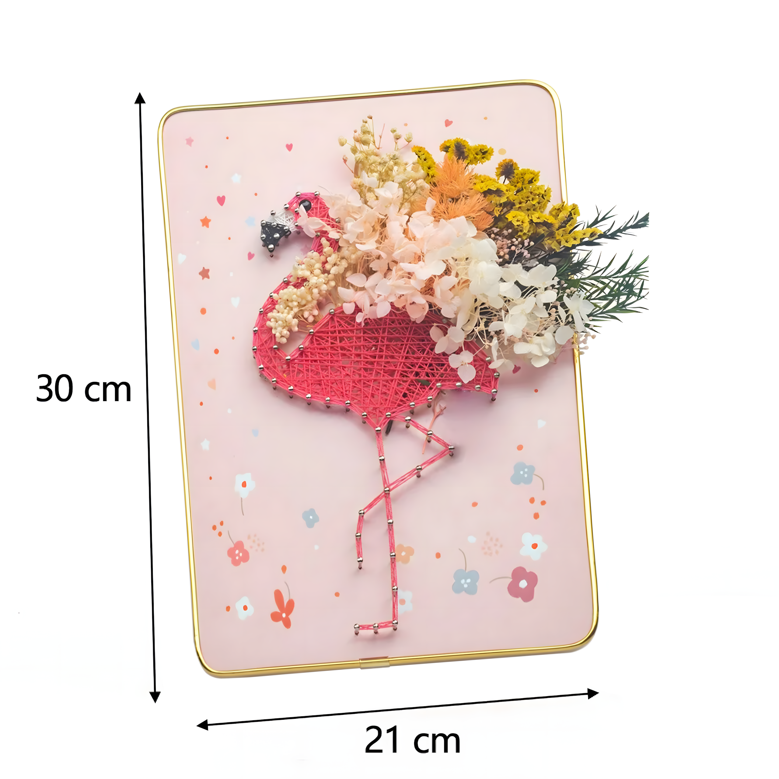 Loominguline komplekt niidikunstiks, Interroad tikkimine, LED-pilt raamis 21x30 cm