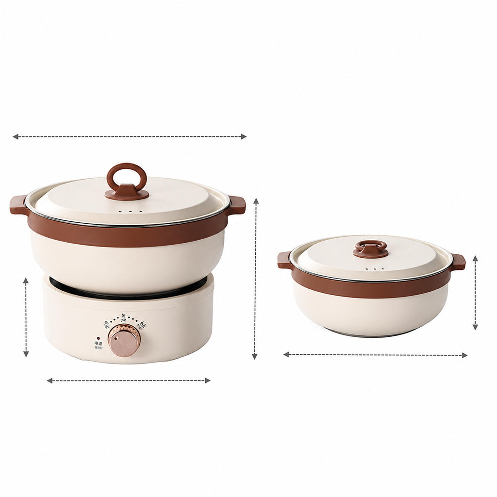 Portable Electric Multifunctional Cooking Pot Foldable 2.5L 700W