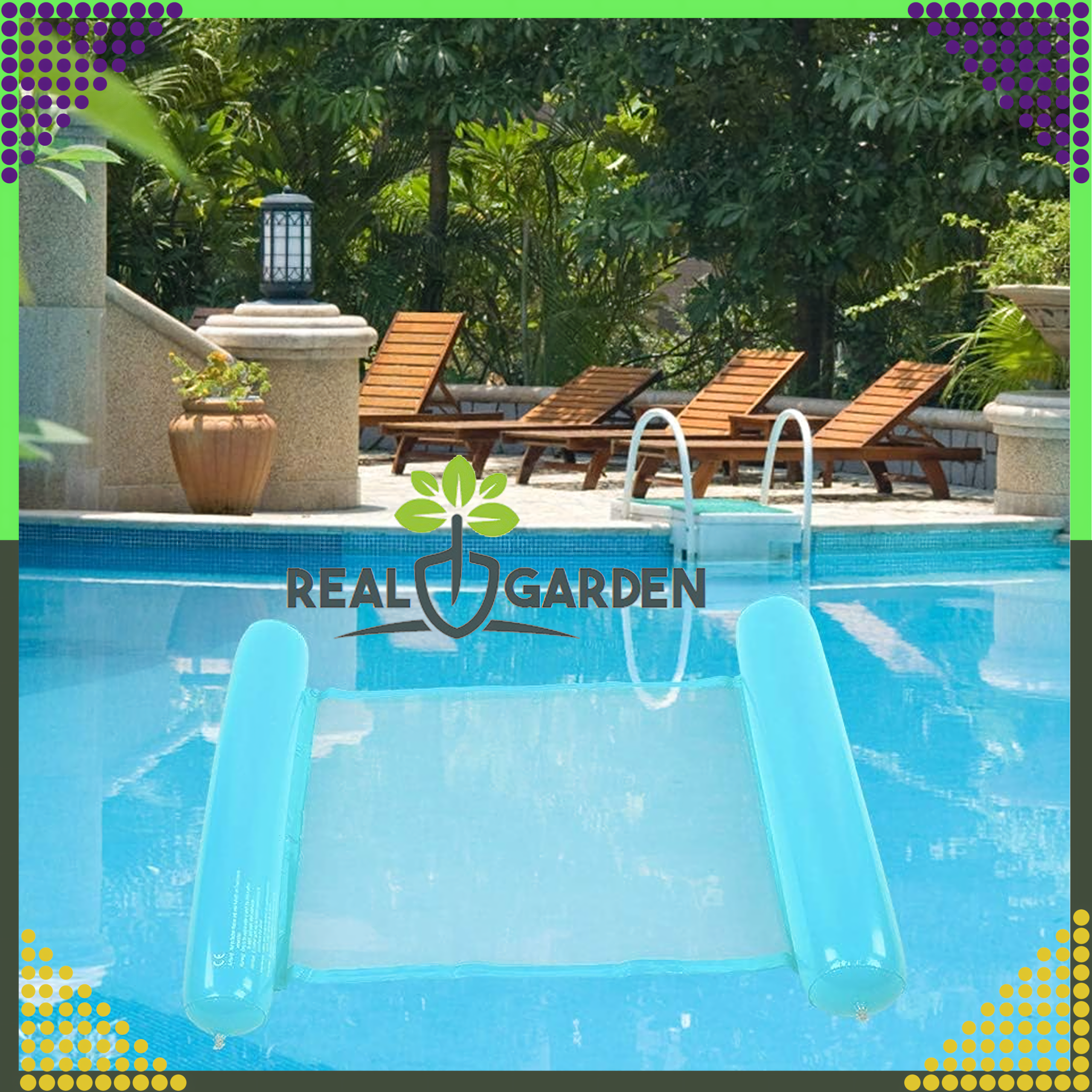 Rippvoodi täispuhutav madrats veetool ujumiseks lamamistool basseini ja puhkuse jaoks