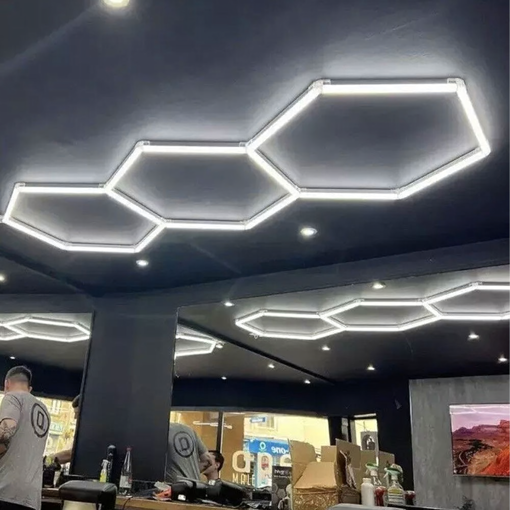 120 tk kuusnurkseid LED-paneelvalgusteid 247 × 98 cm 125 W 6500 K RC-K-2076-15773