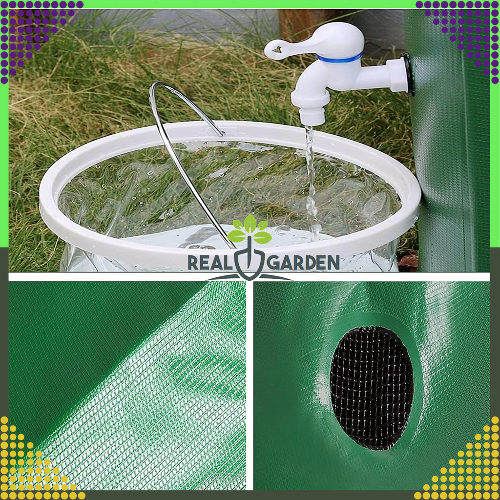 Foldable 100L Rainwater Barrel with Tap