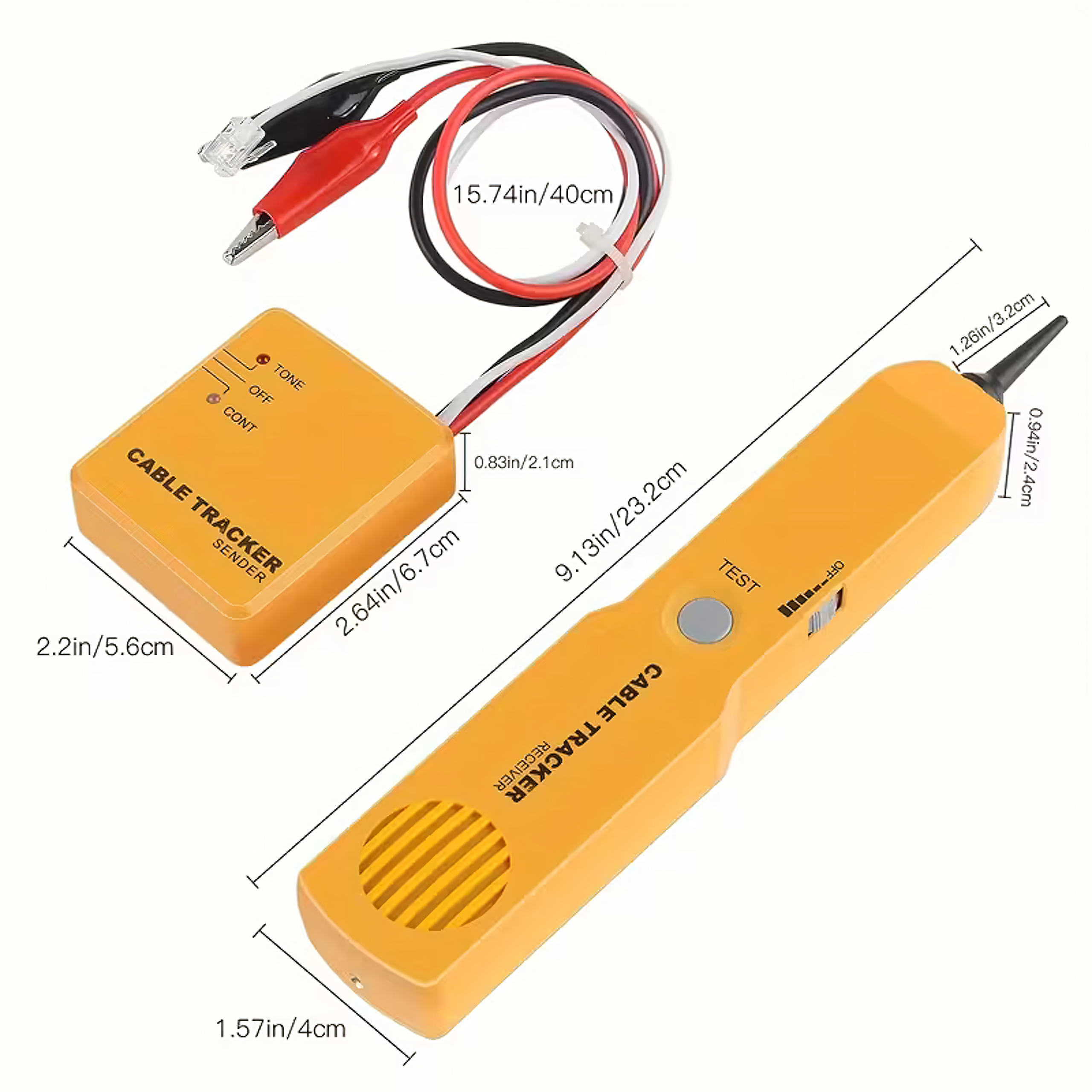 Cable Locator Tester Probe for RJ11 Cables with Case